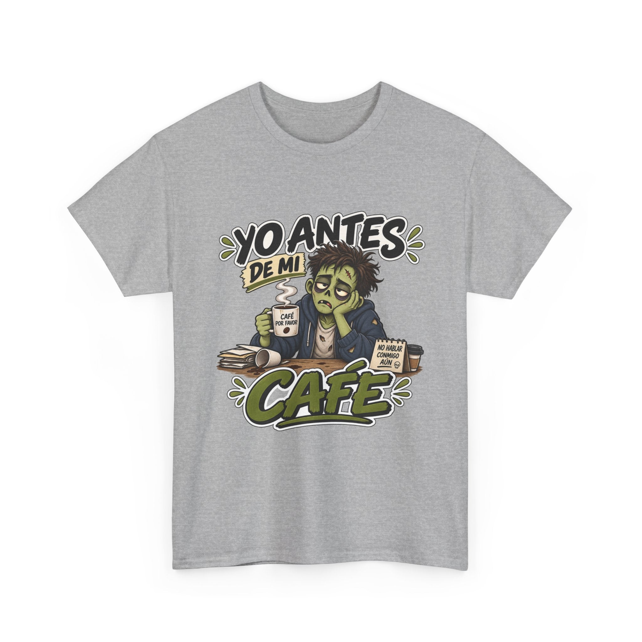 Camiseta "Yo antes de mi cafe" | Frase divertida