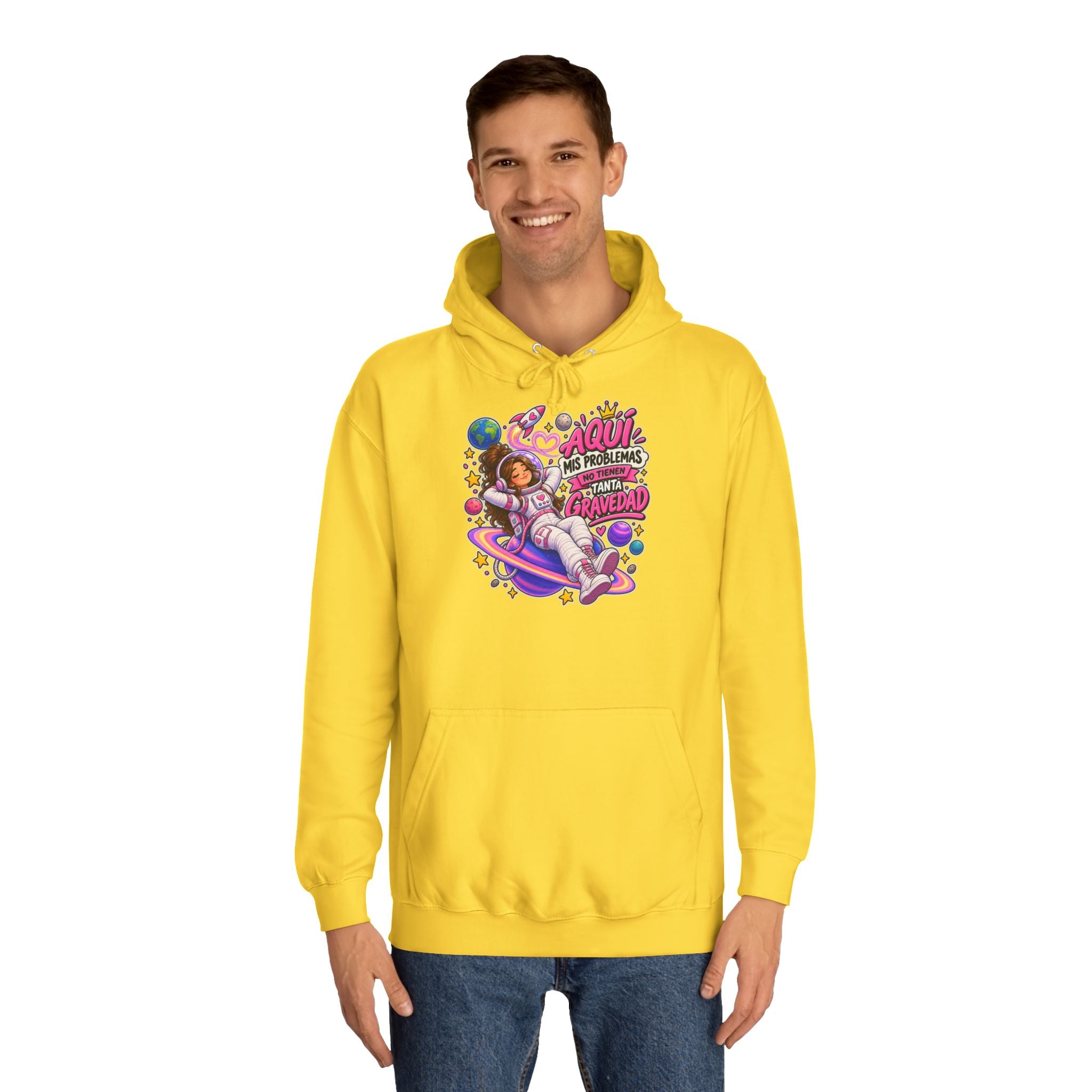 Sudadera "Problemas gravedad chica" | Humor con actitud