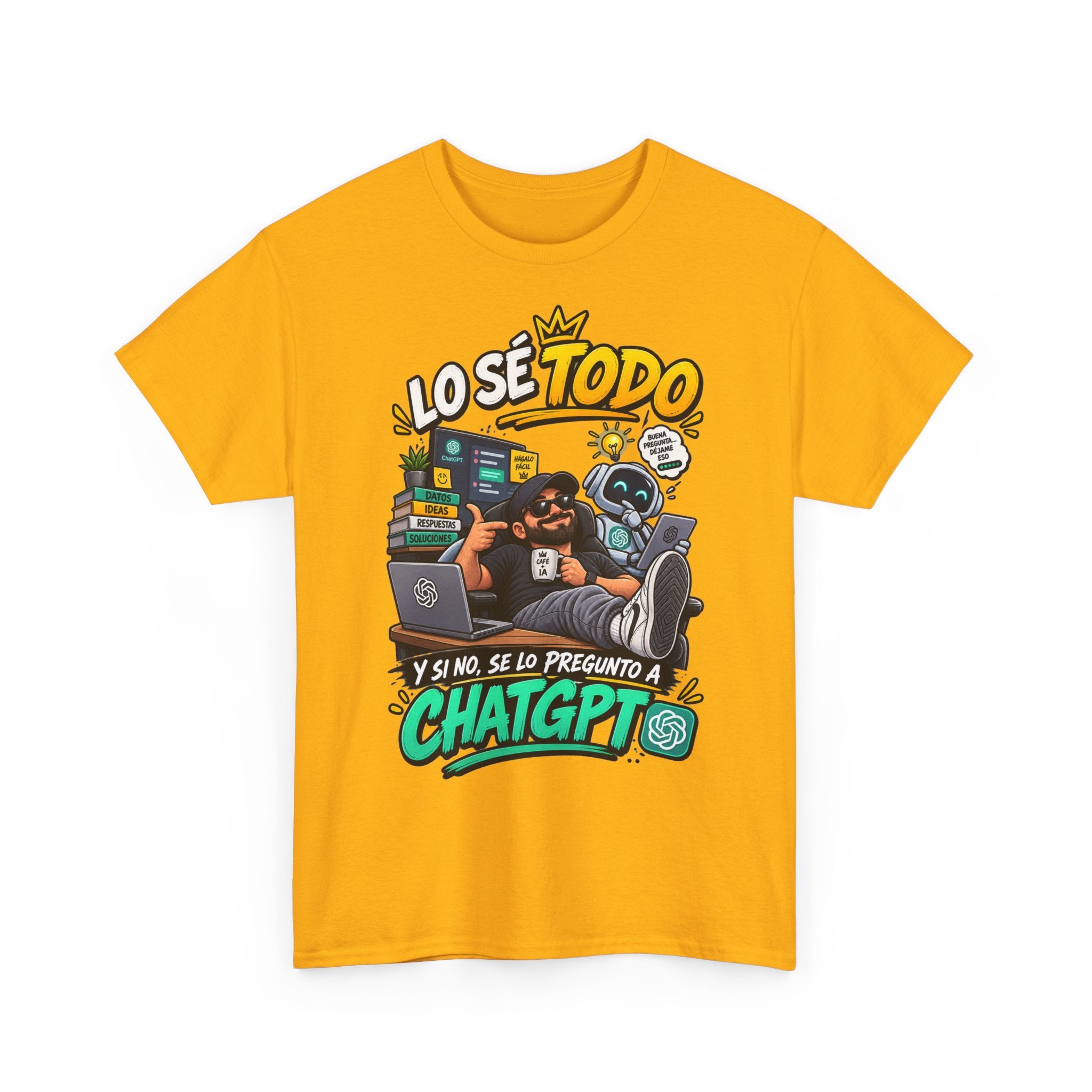 Camiseta "Lo se todo chatgpt" | Frase divertida
