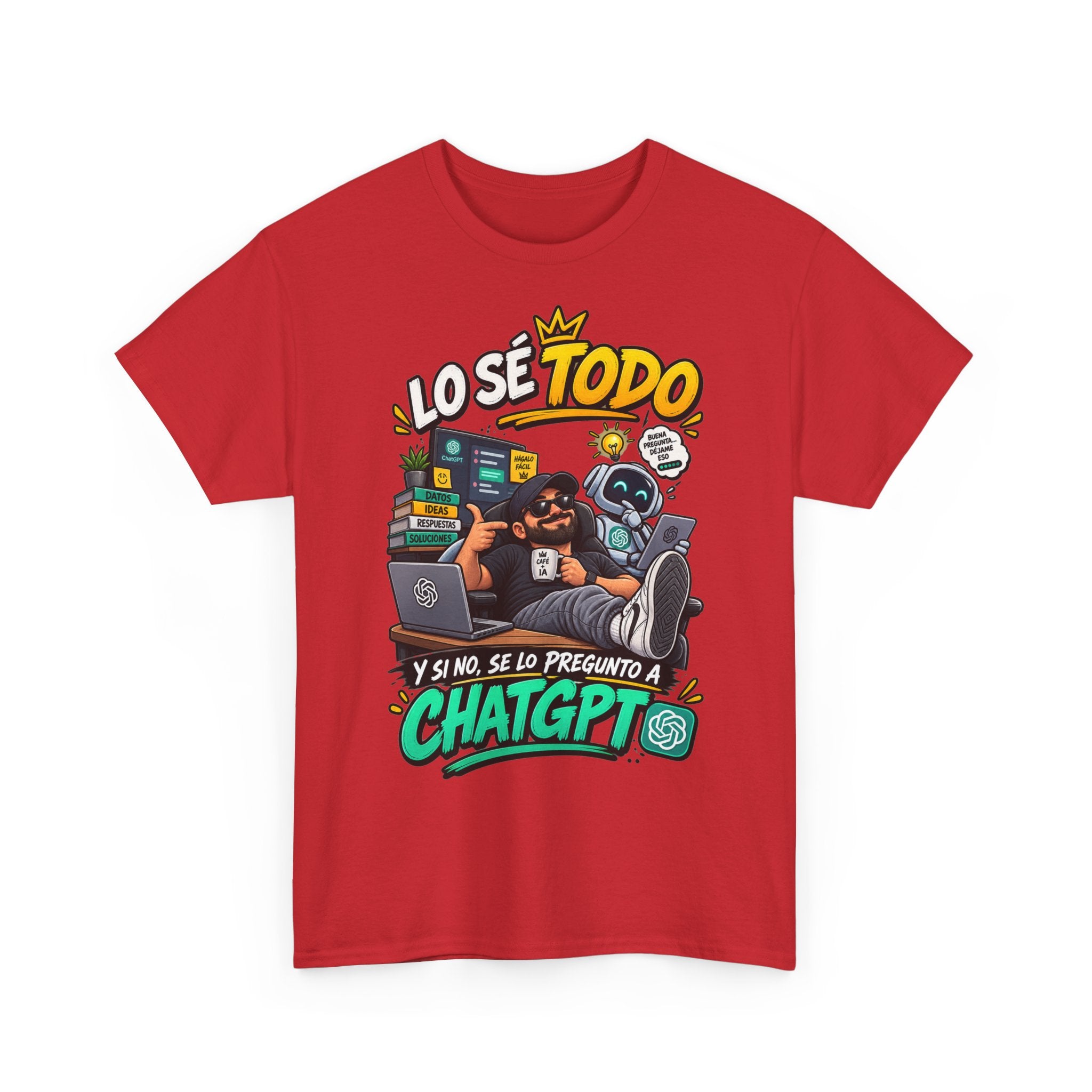 Camiseta "Lo se todo chatgpt" | Frase divertida
