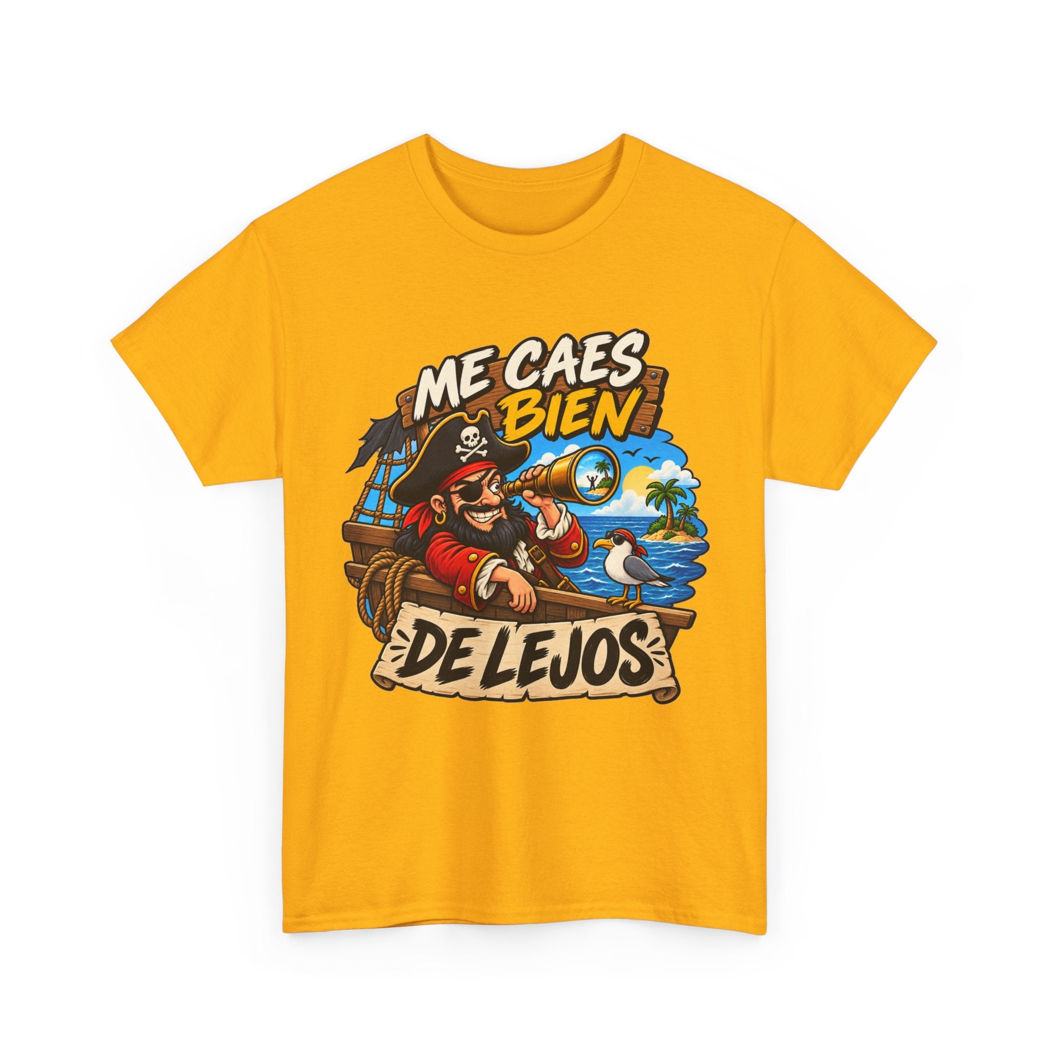 Camiseta "Caes bien de lejos" | Frase divertida