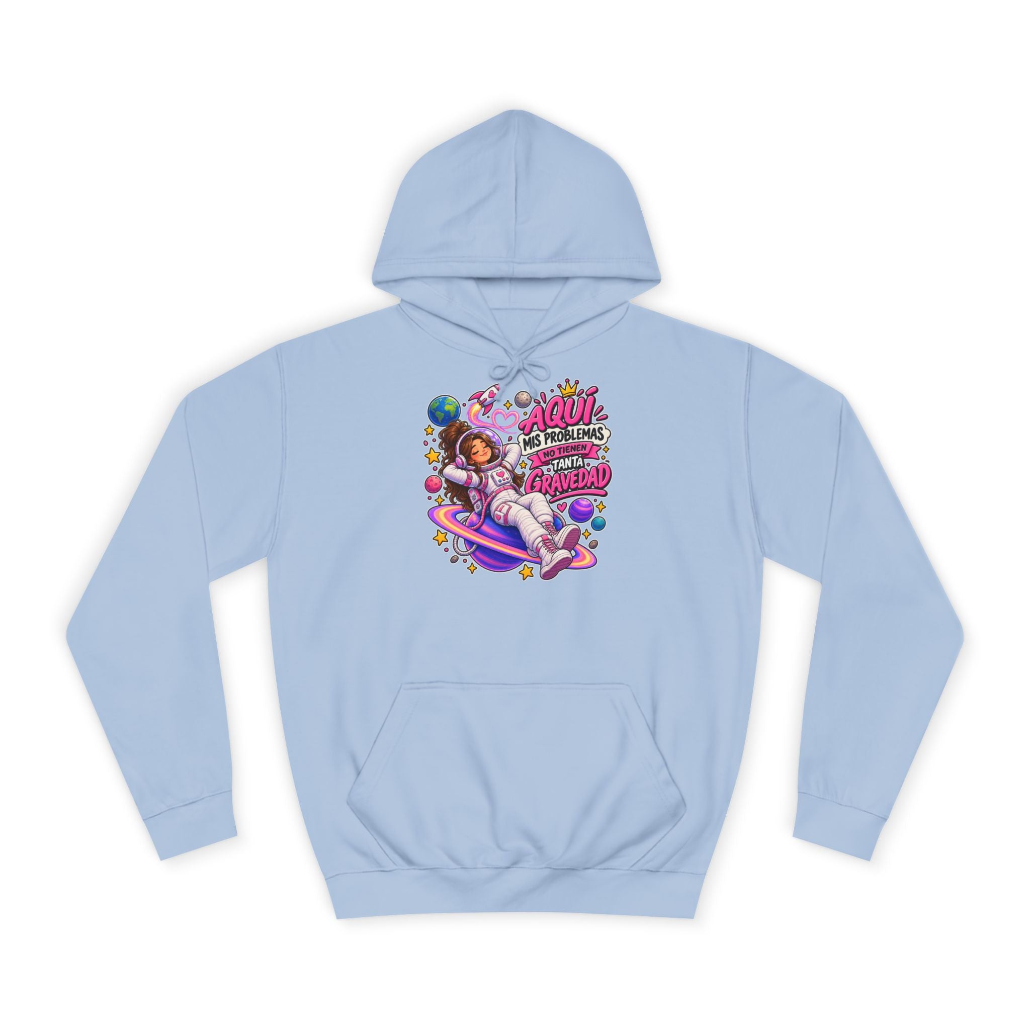 Sudadera "Problemas gravedad chica" | Humor con actitud