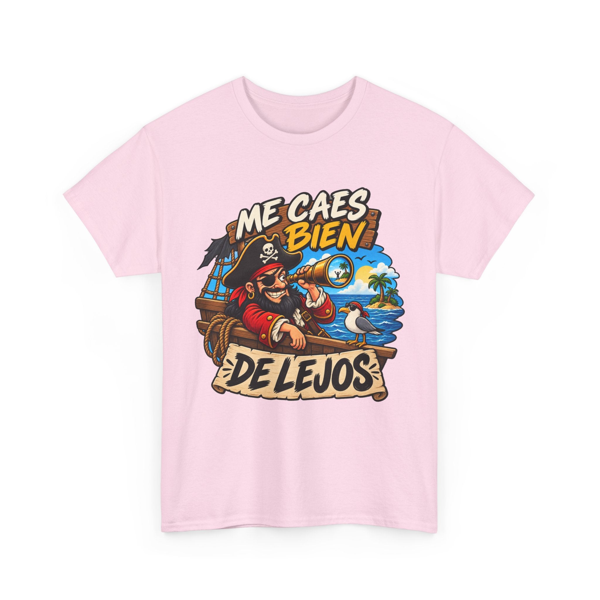 Camiseta "Caes bien de lejos" | Frase divertida