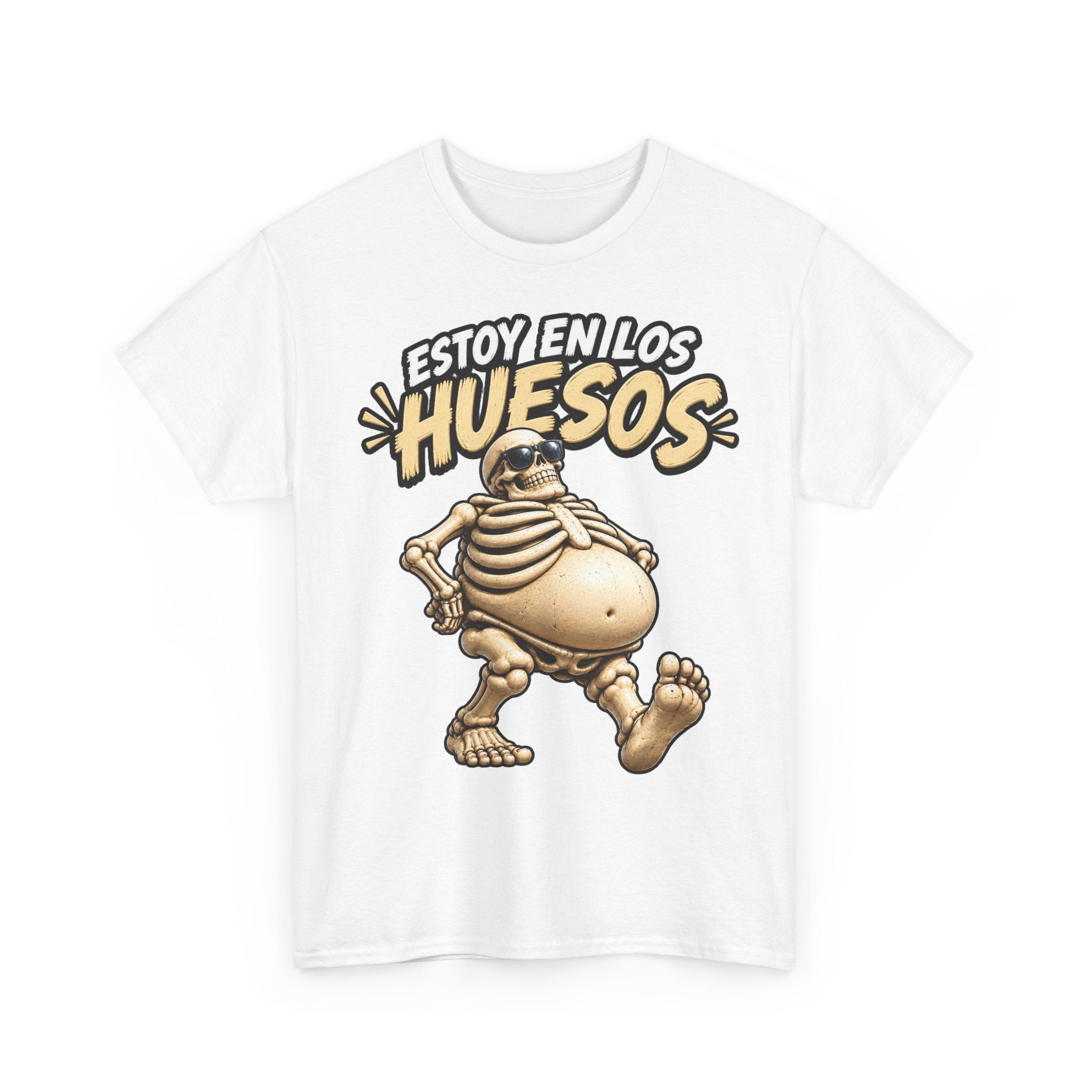 Camiseta "Estoy en los huesos anchos sfondo" | Frase divertida