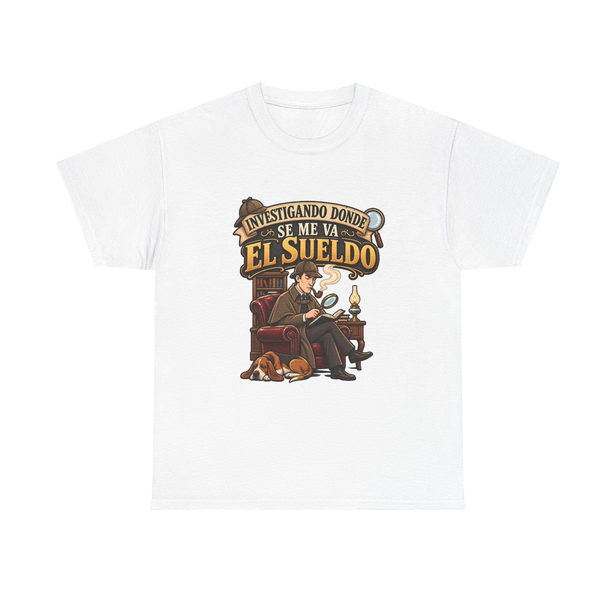 Camiseta "Sherlock sueldo" | Frase divertida