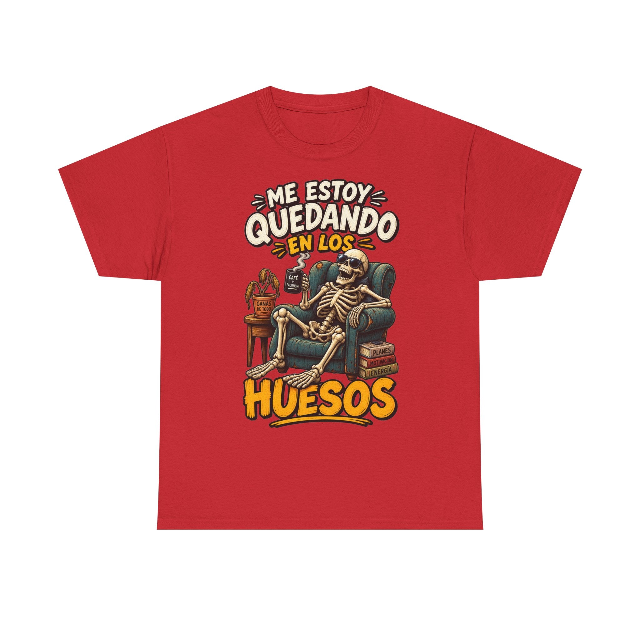 Camiseta "Quedando en los huesos" | Frase divertida