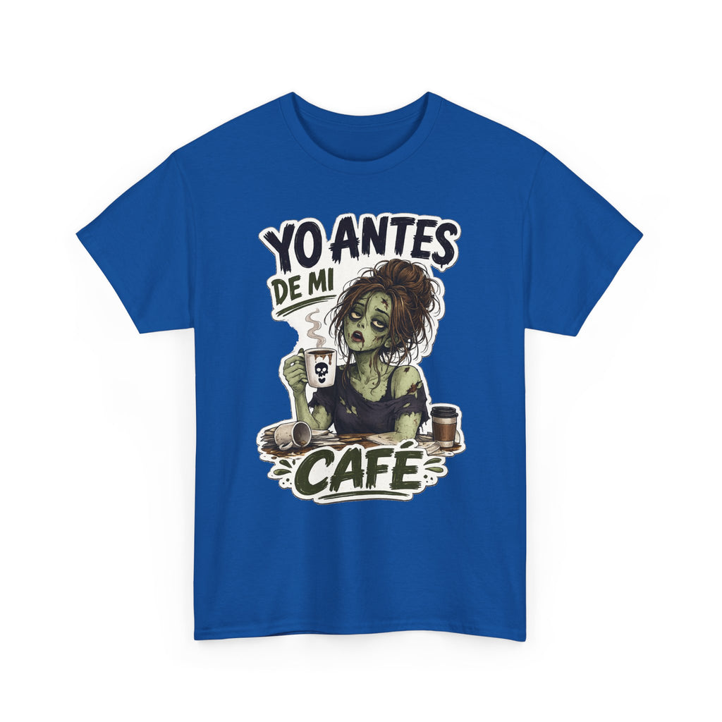 Camiseta "Antes de cafe chica" | Frase divertida