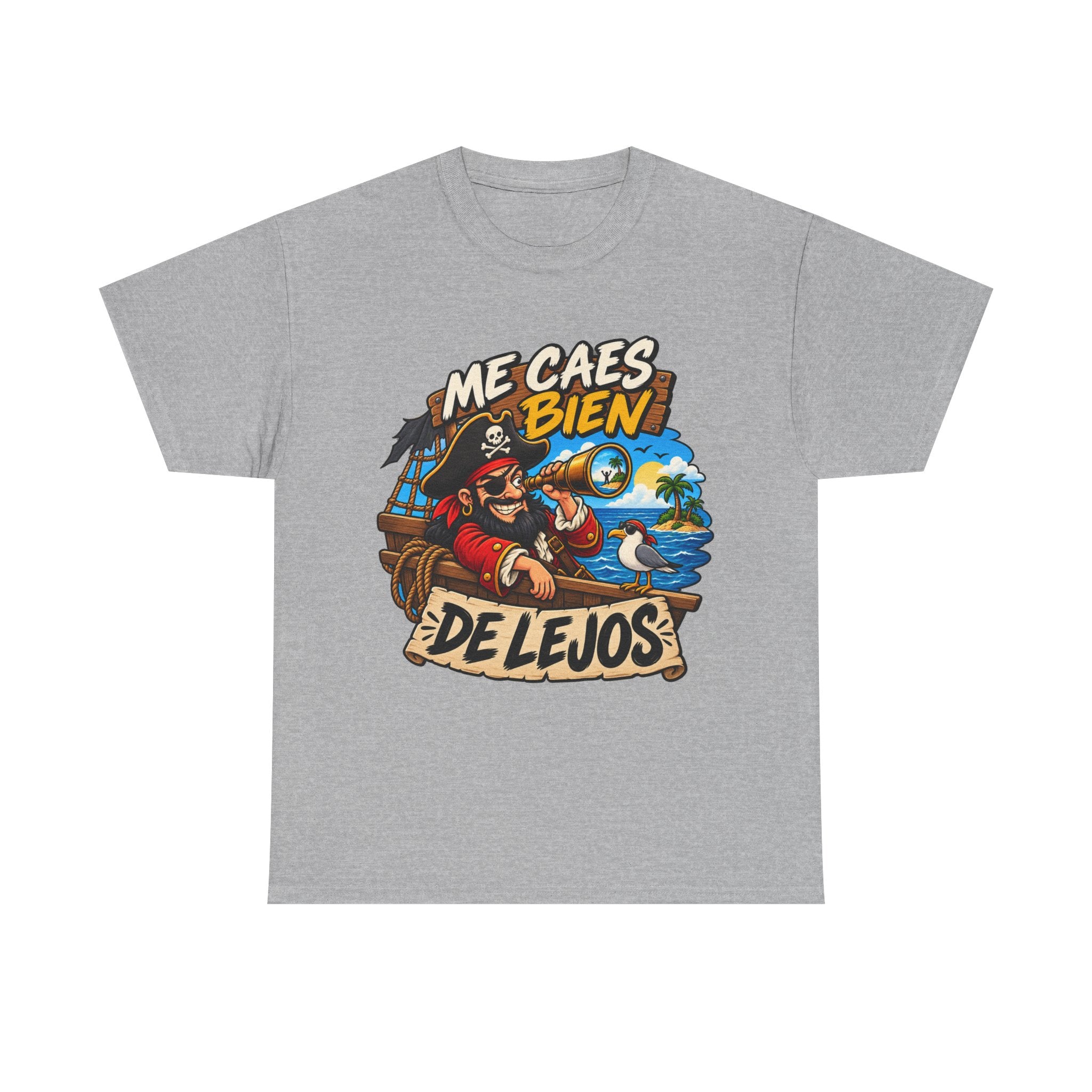 Camiseta "Caes bien de lejos" | Frase divertida