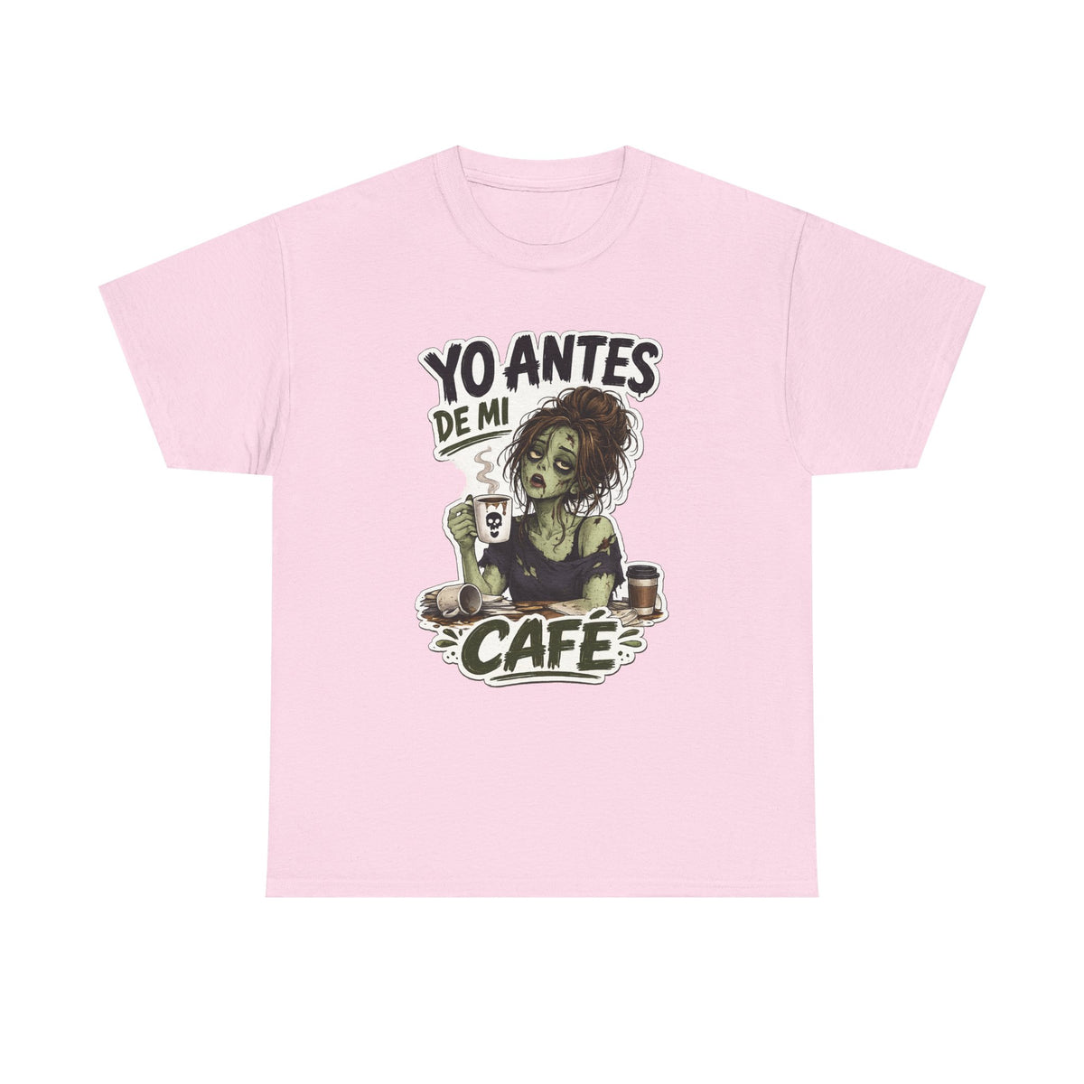 Camiseta "Antes de cafe chica" | Frase divertida
