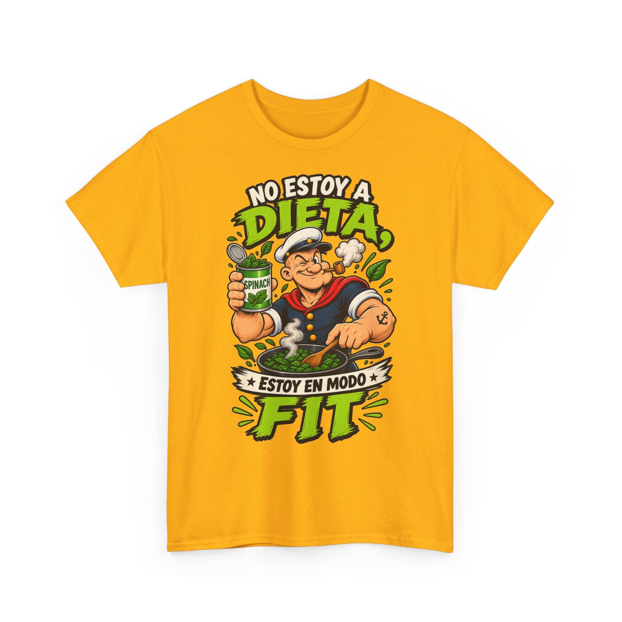 Camiseta "Dieta popeye fit" | Frase divertida
