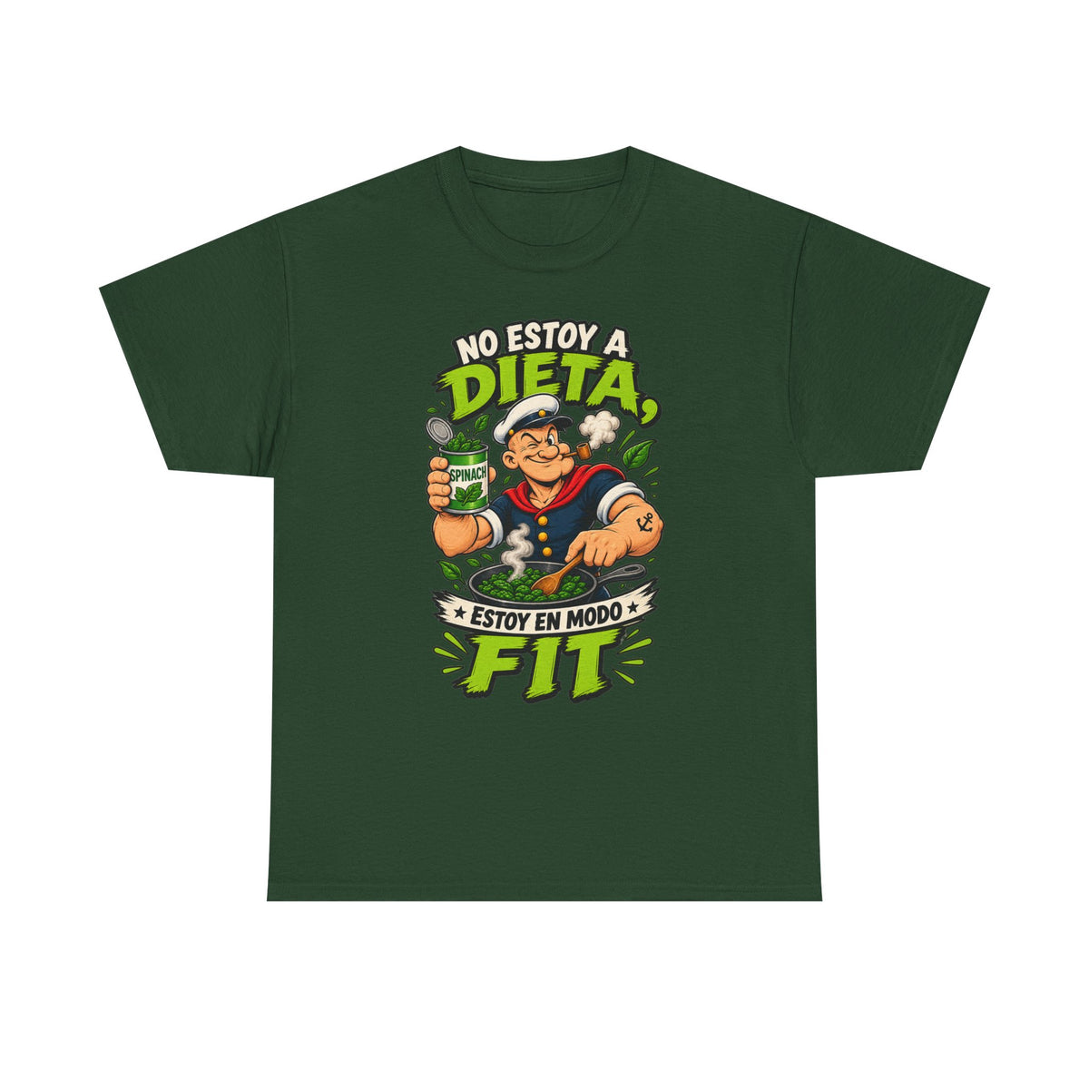 Camiseta "Dieta popeye fit" | Frase divertida