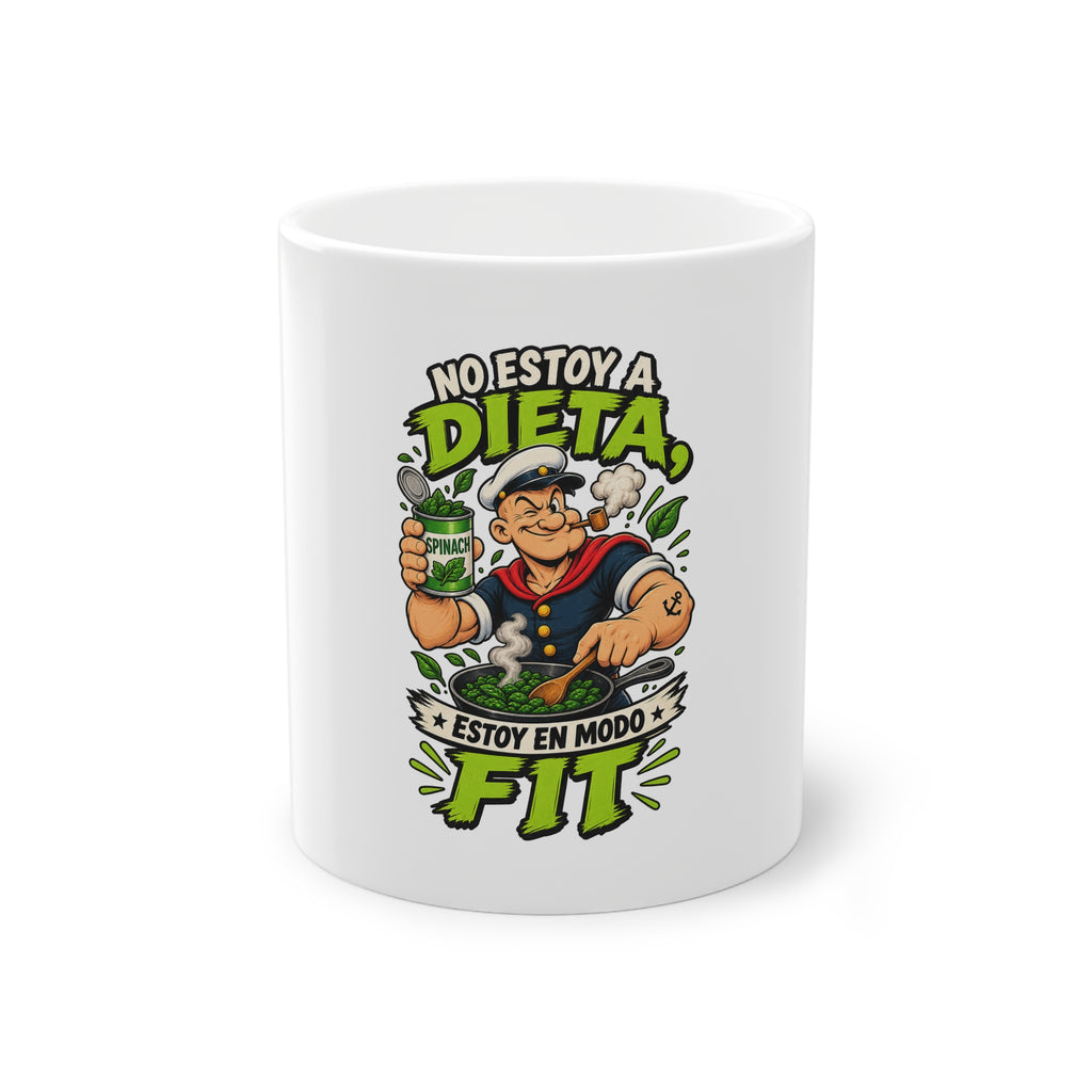 Taza "Dieta popeye fit" | Regalo divertido