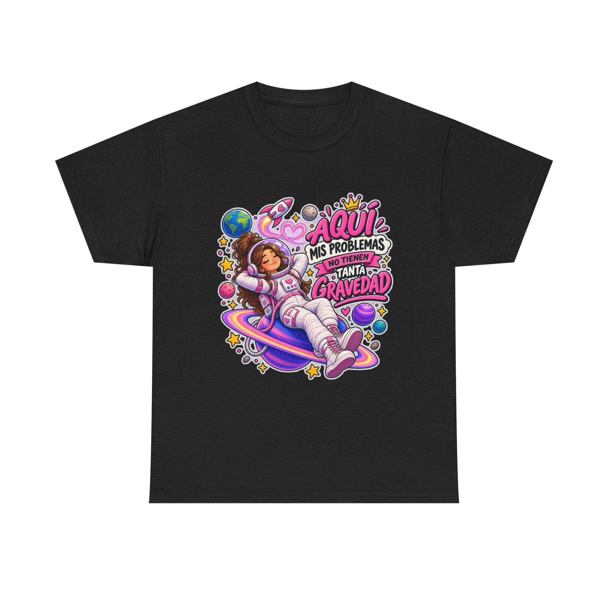 Camiseta "Problemas gravedad chica" | Frase divertida