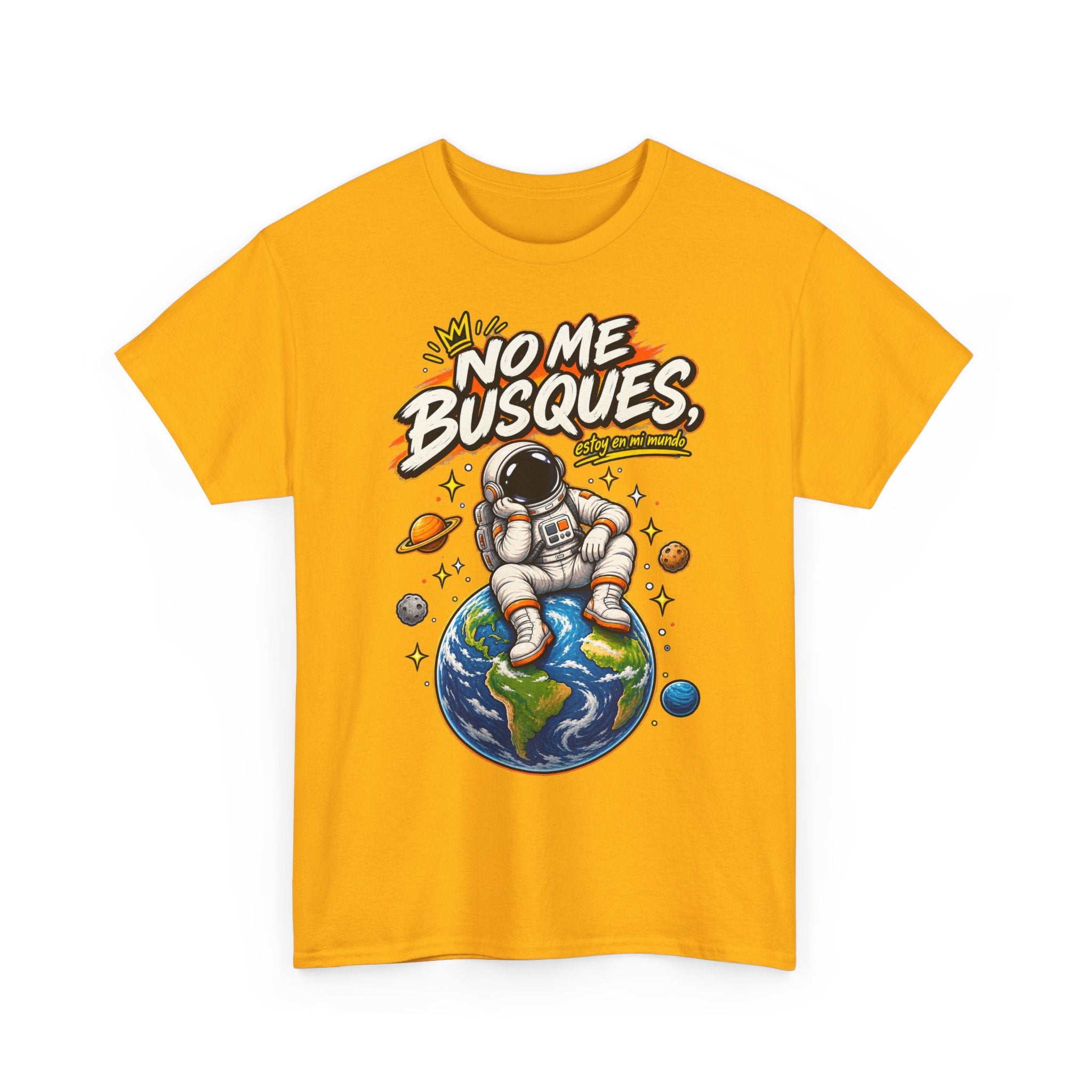 Camiseta "No me busques mundo" | Frase divertida
