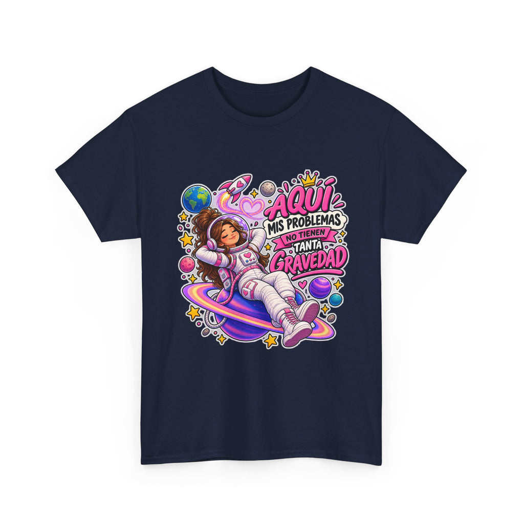 Camiseta "Problemas gravedad chica" | Frase divertida
