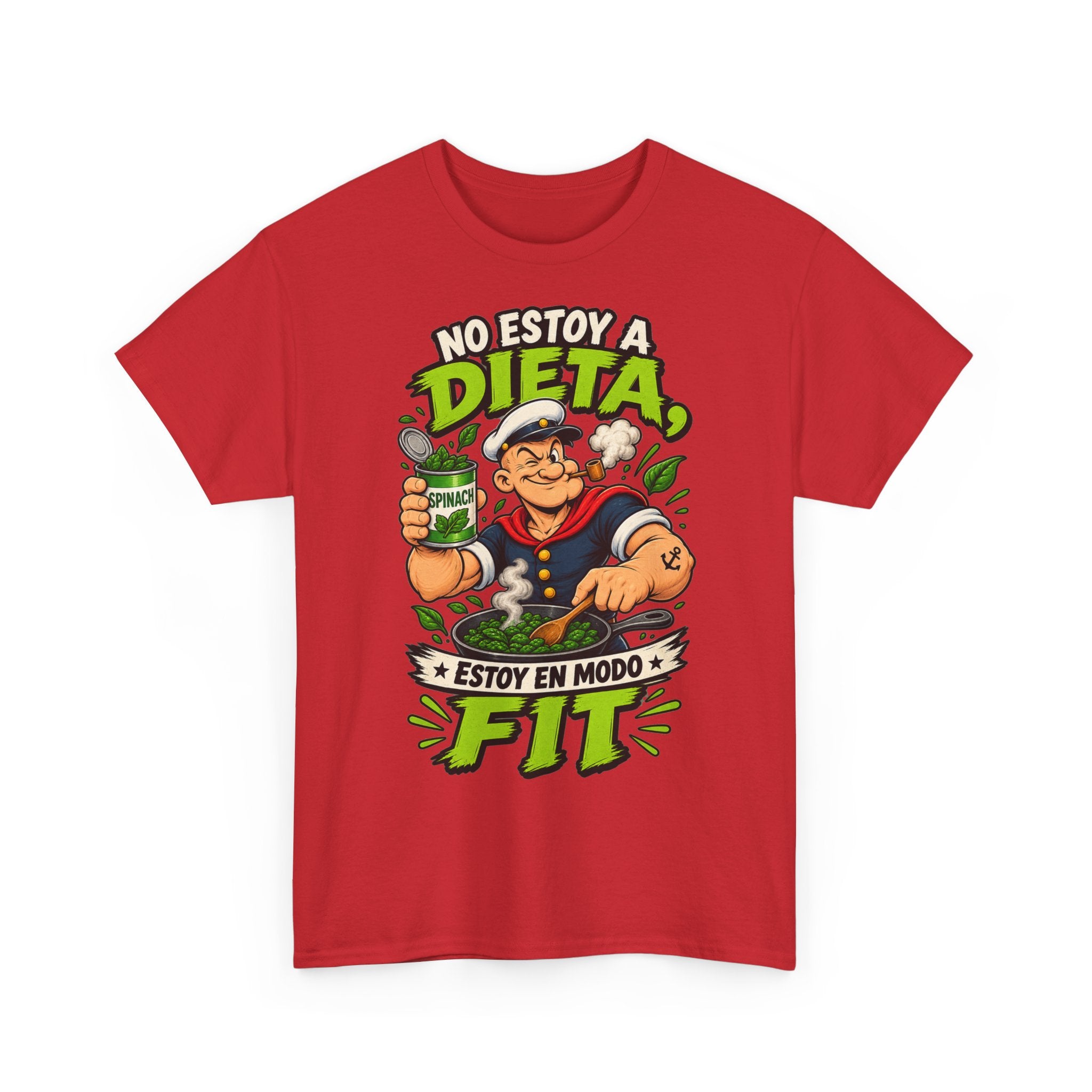 Camiseta "Dieta popeye fit" | Frase divertida