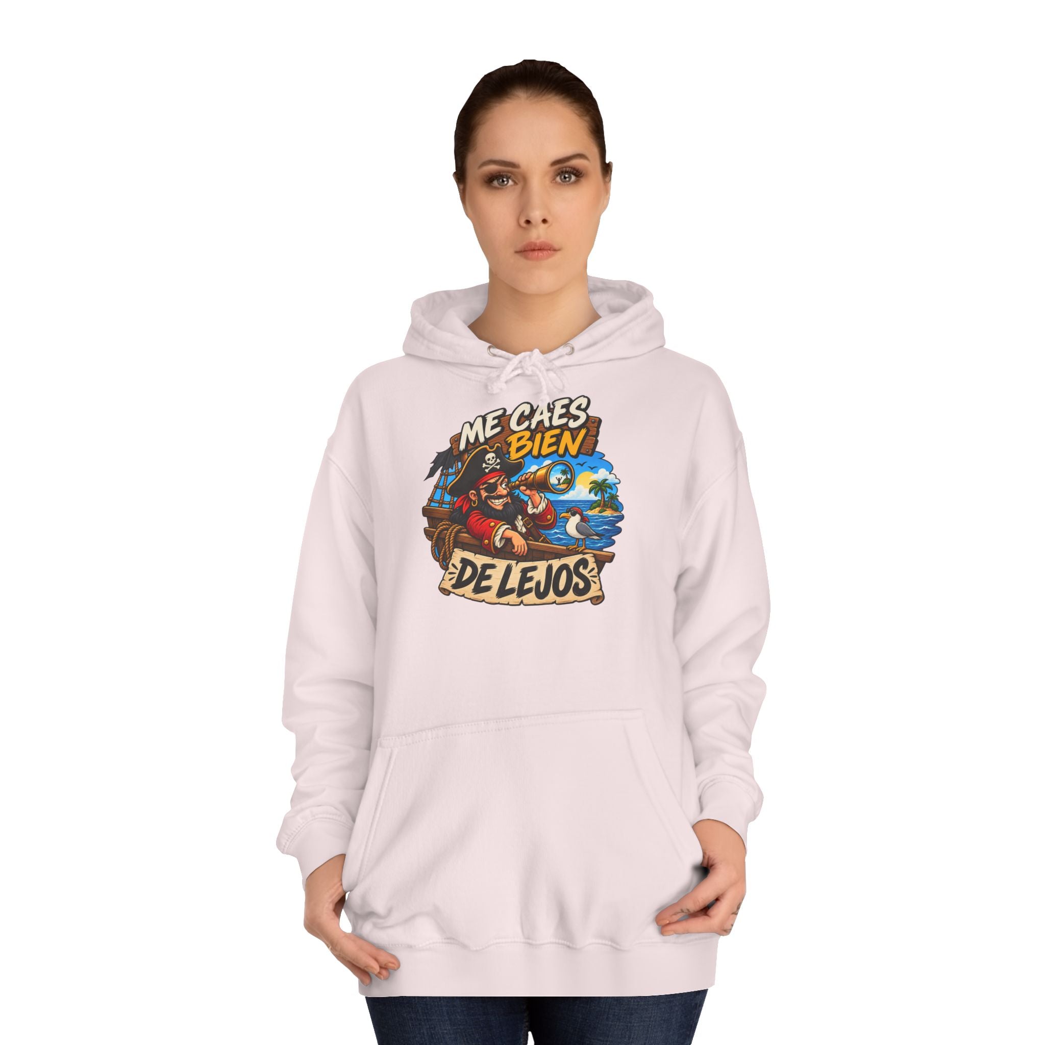 Sudadera "Caes bien de lejos" | Humor con actitud