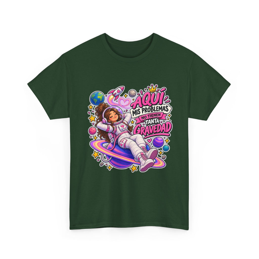 Camiseta "Problemas gravedad chica" | Frase divertida