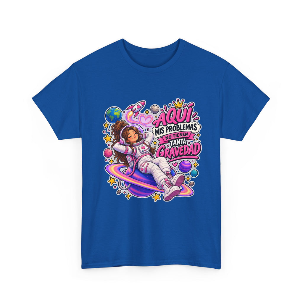 Camiseta "Problemas gravedad chica" | Frase divertida