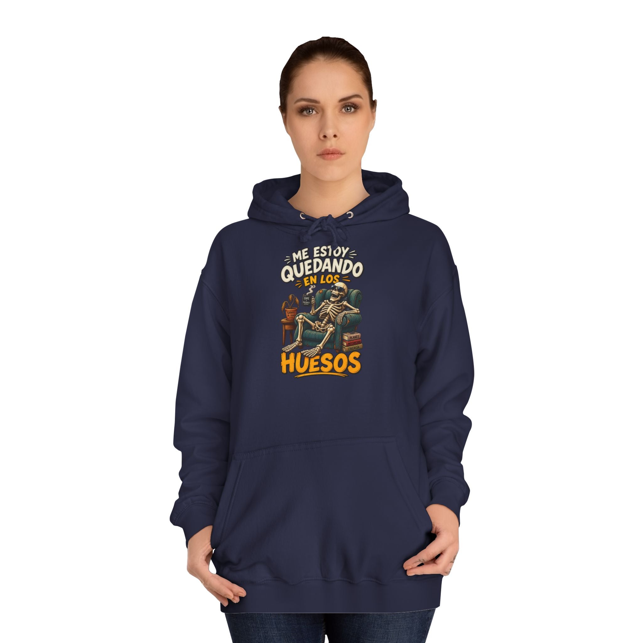 Sudadera "Quedando en los huesos sfondo" | Humor con actitud