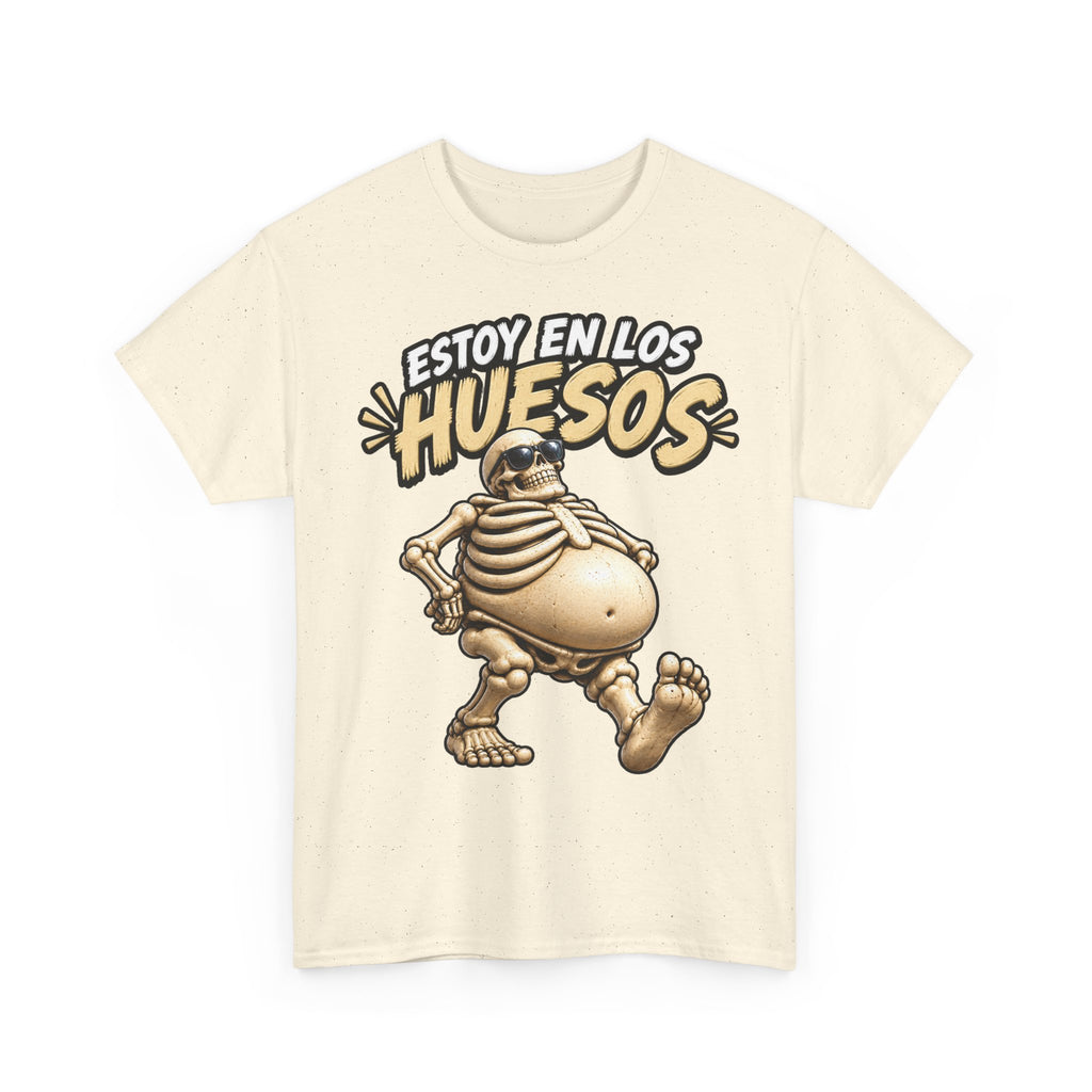 Camiseta "Estoy en los huesos anchos sfondo" | Frase divertida