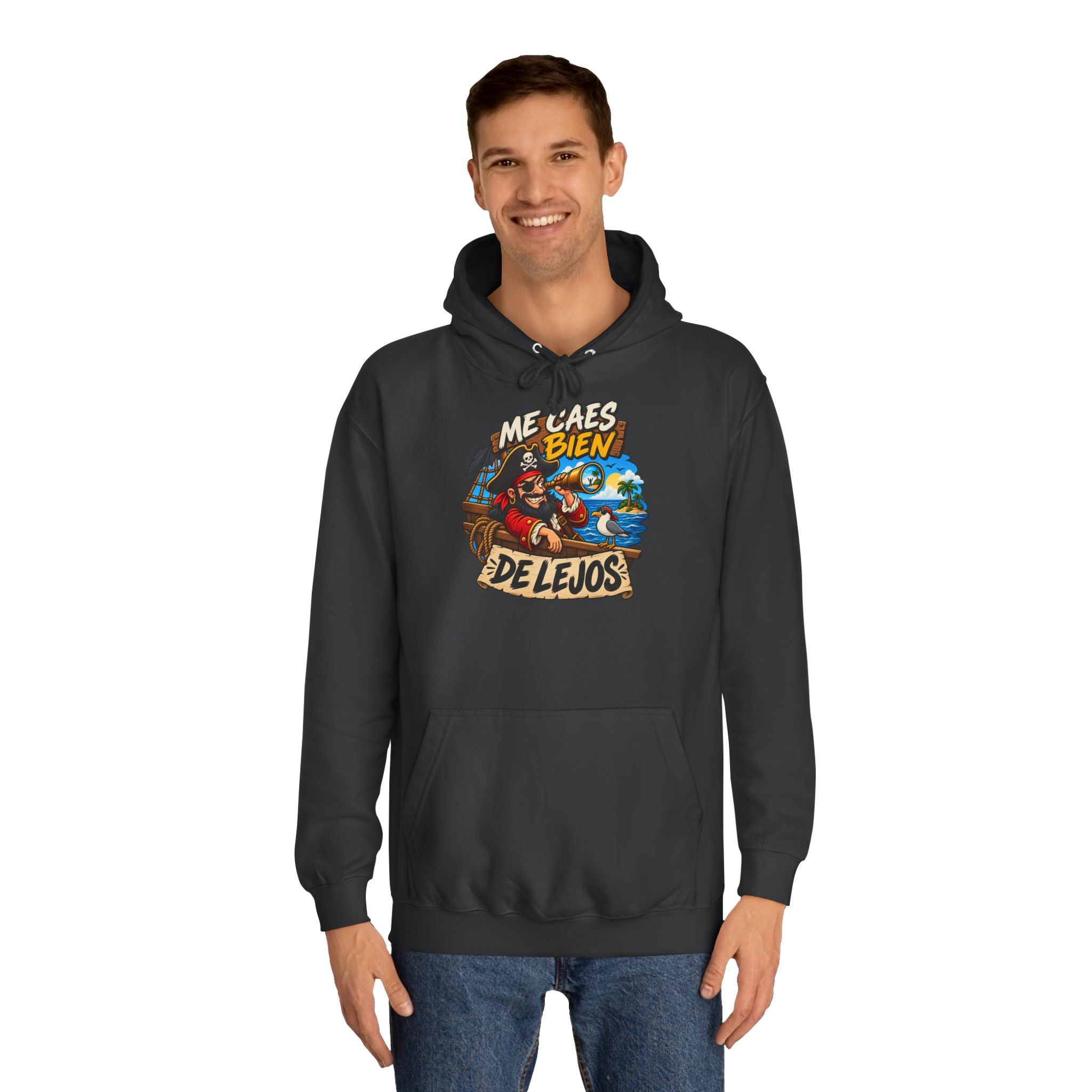 Sudadera "Caes bien de lejos" | Humor con actitud