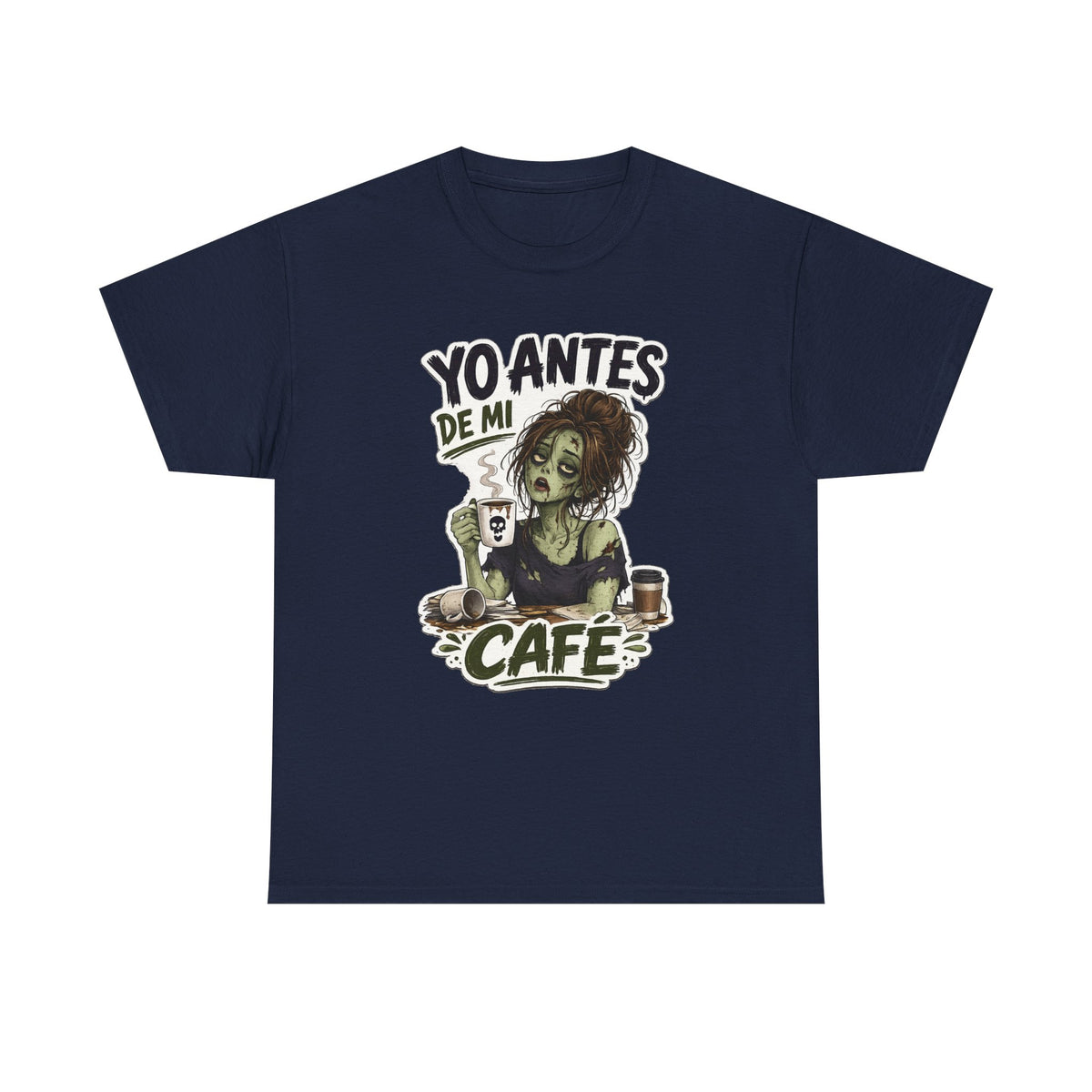 Camiseta "Antes de cafe chica" | Frase divertida