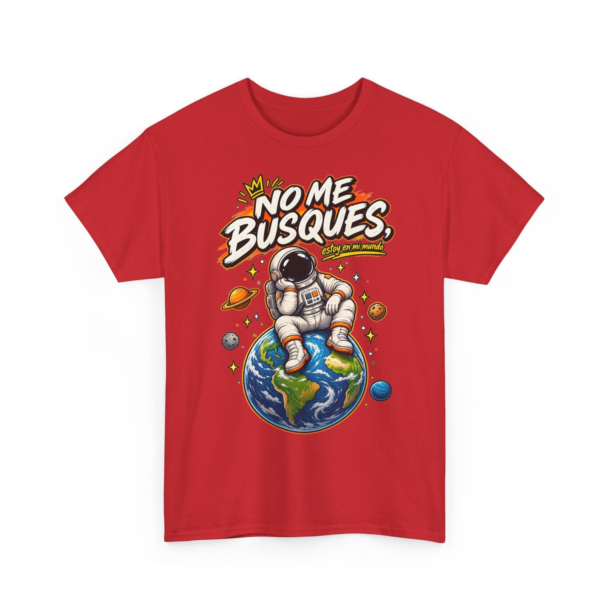 Camiseta "No me busques mundo" | Frase divertida