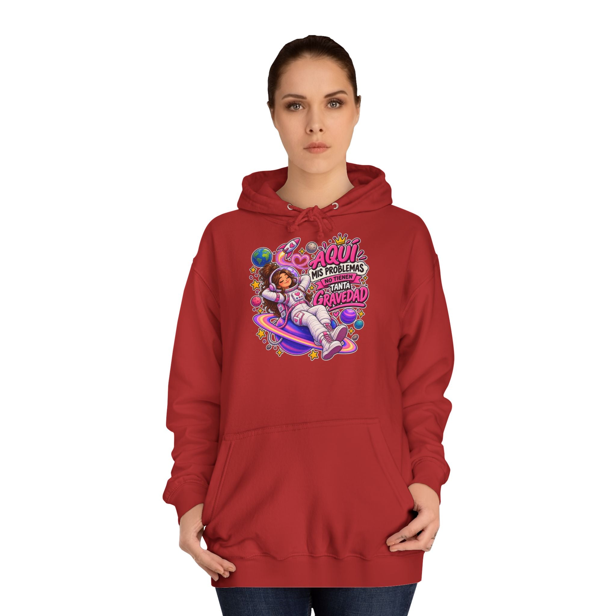 Sudadera "Problemas gravedad chica" | Humor con actitud