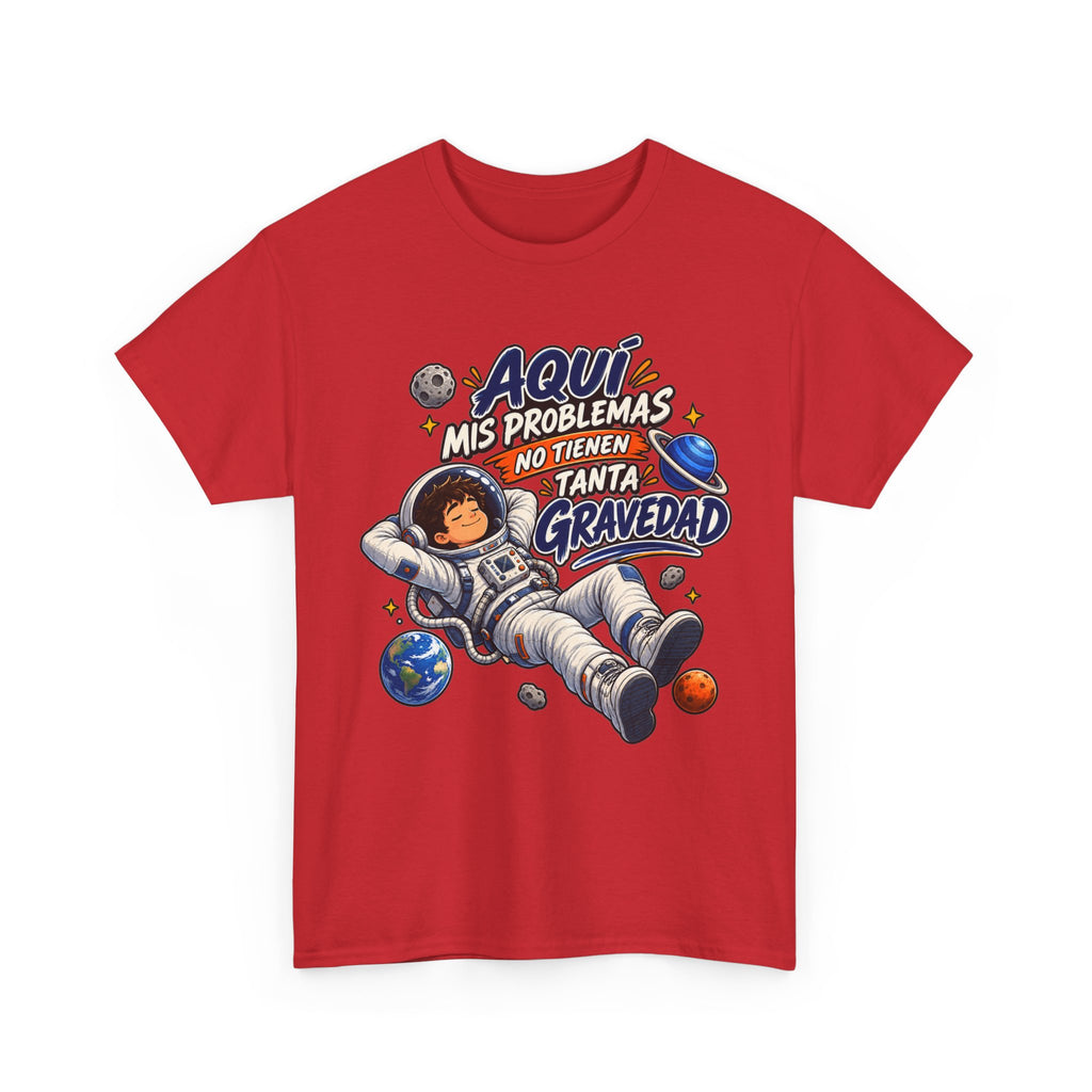 Camiseta "Problemas gravedad chico" | Frase divertida