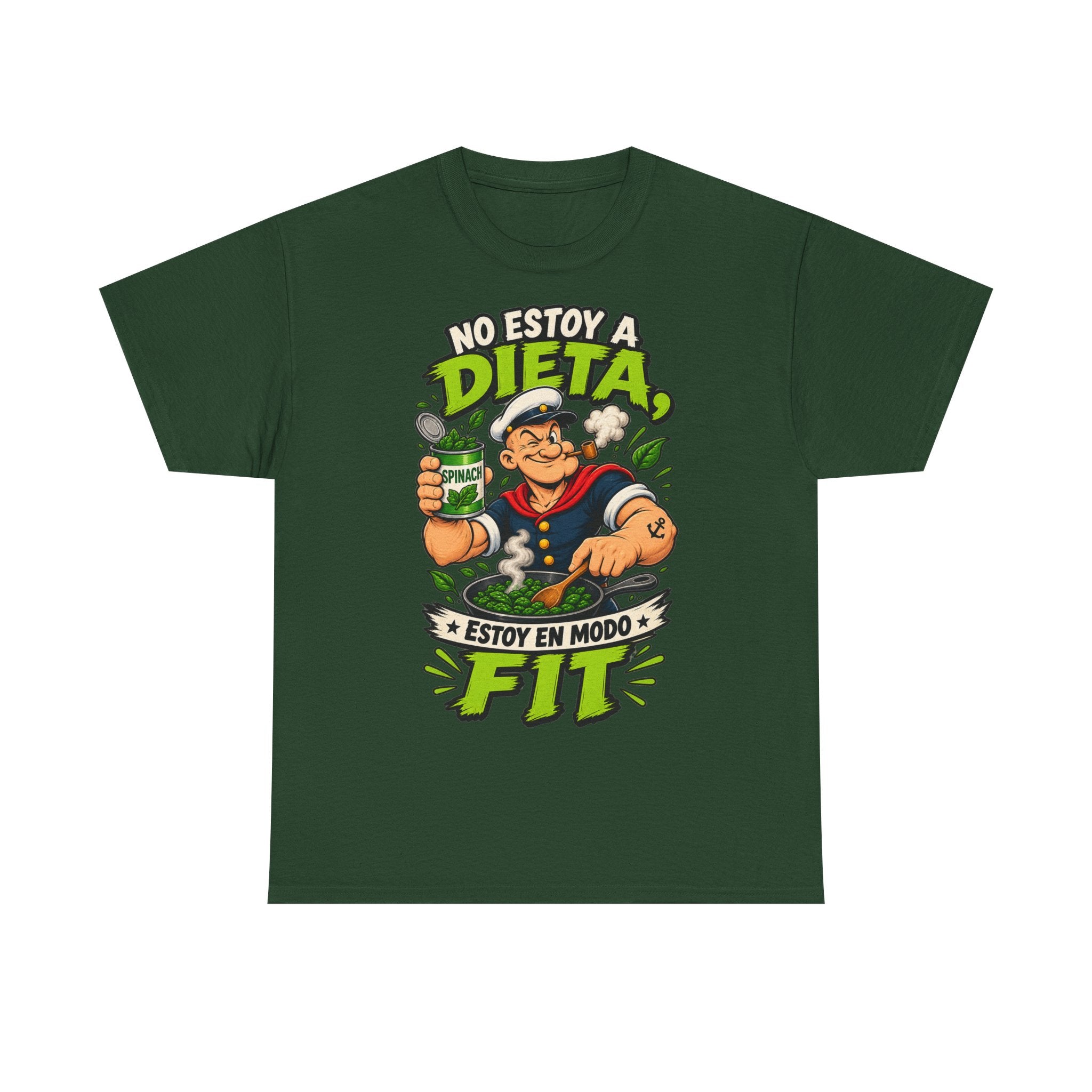 Camiseta "Dieta popeye fit" | Frase divertida