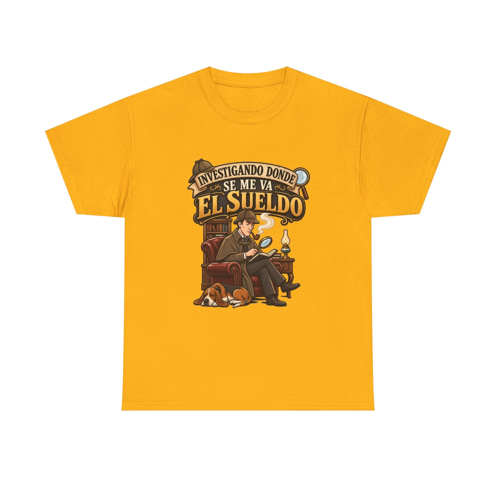 Camiseta "Sherlock sueldo" | Frase divertida