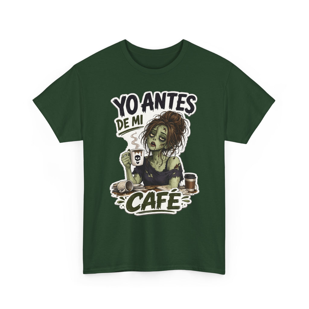 Camiseta "Antes de cafe chica" | Frase divertida