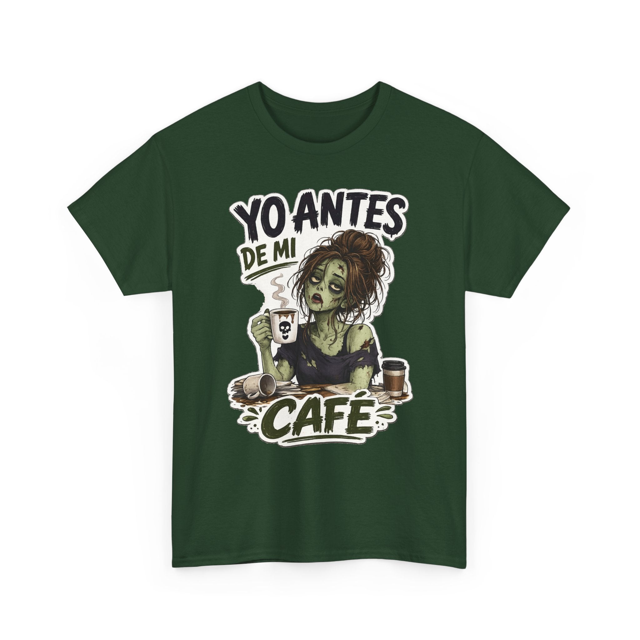 Camiseta "Antes de cafe chica" | Frase divertida