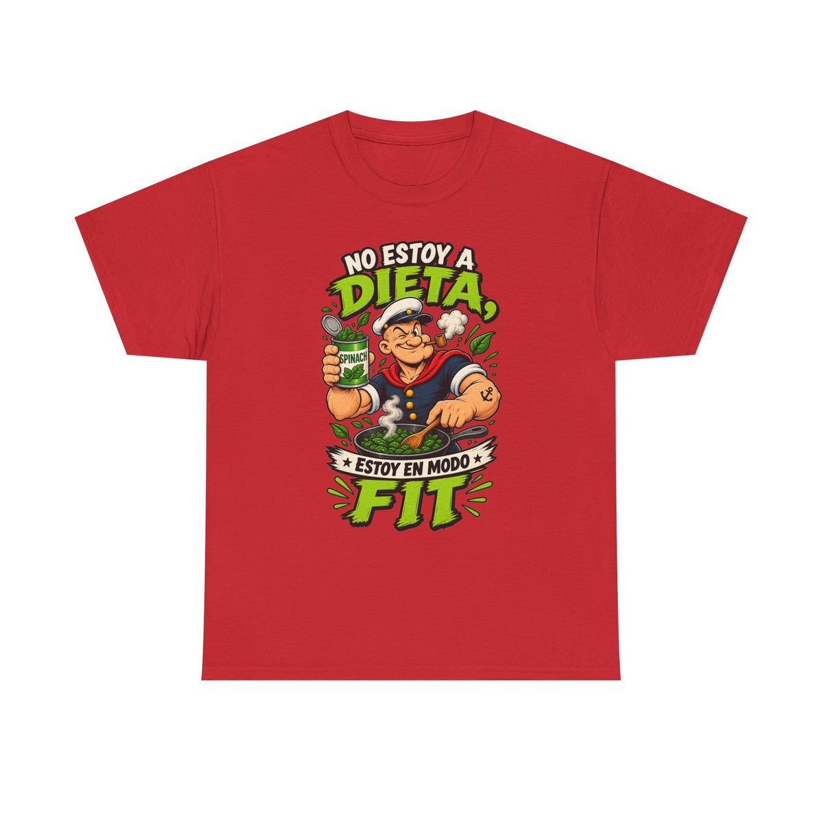 Camiseta "Dieta popeye fit" | Frase divertida