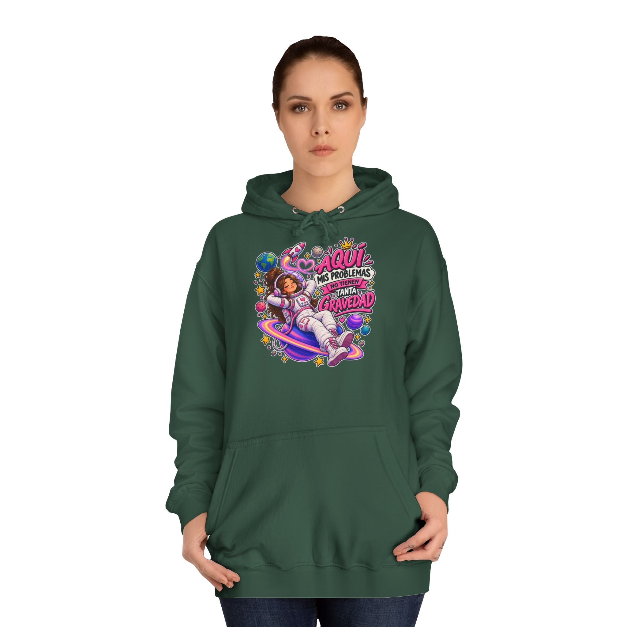 Sudadera "Problemas gravedad chica" | Humor con actitud