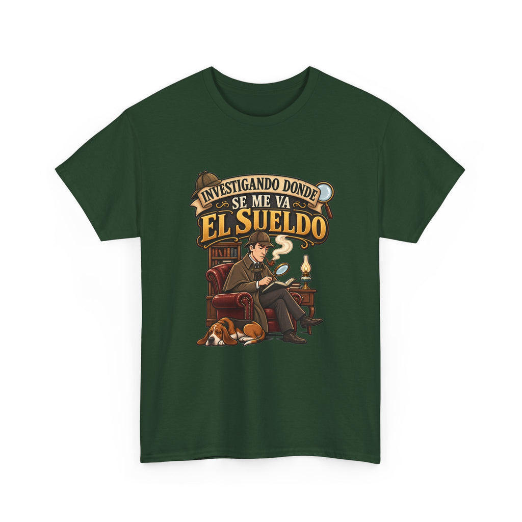 Camiseta "Sherlock sueldo" | Frase divertida