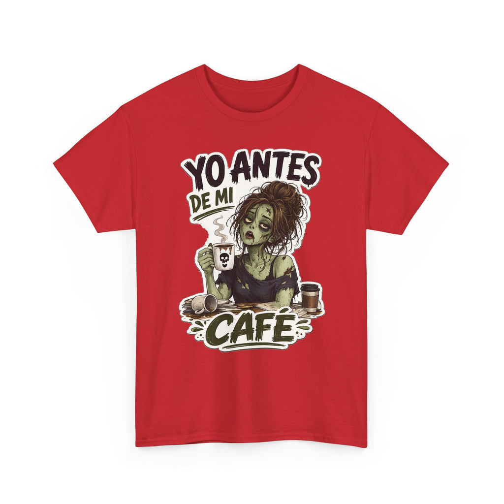 Camiseta "Antes de cafe chica" | Frase divertida