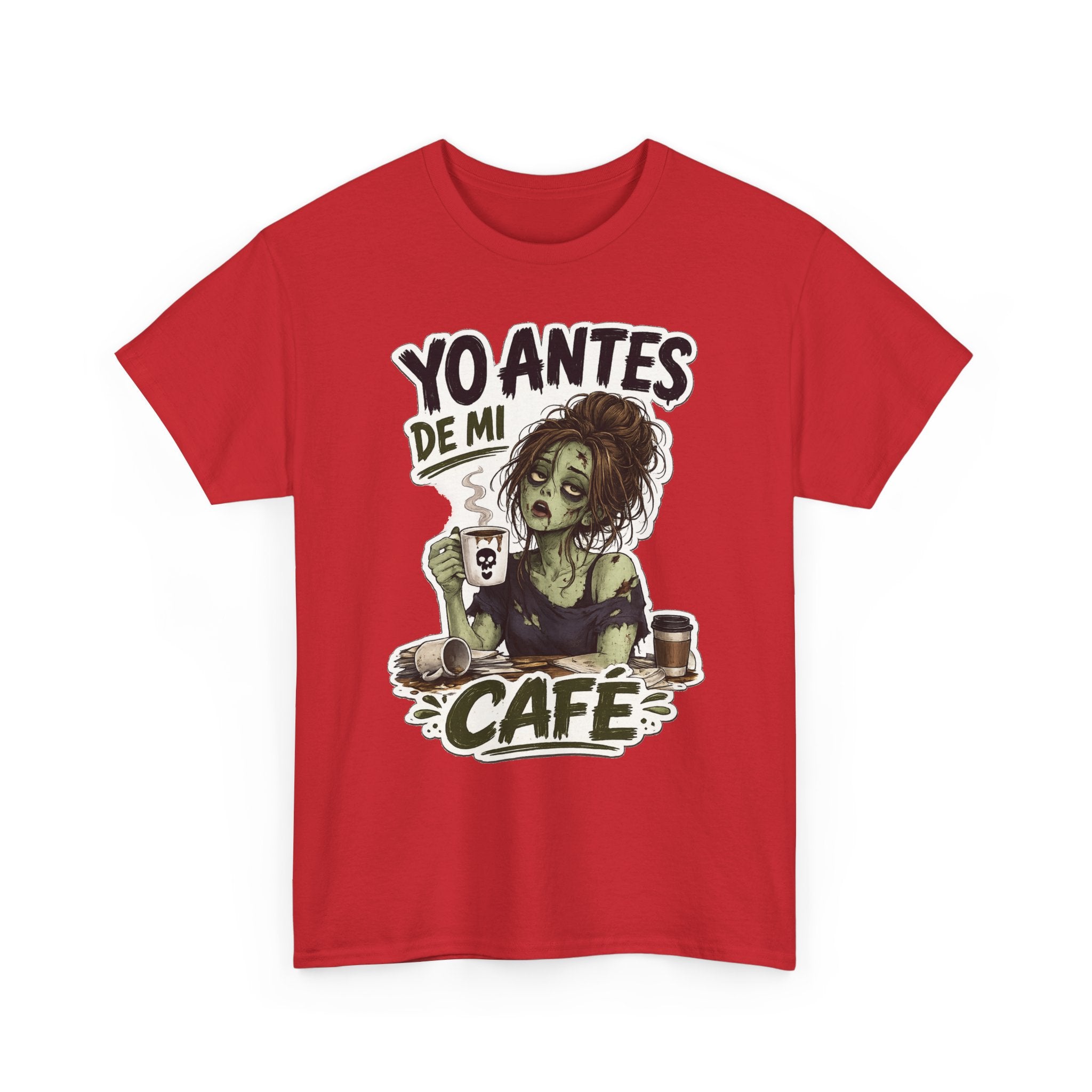 Camiseta "Antes de cafe chica" | Frase divertida
