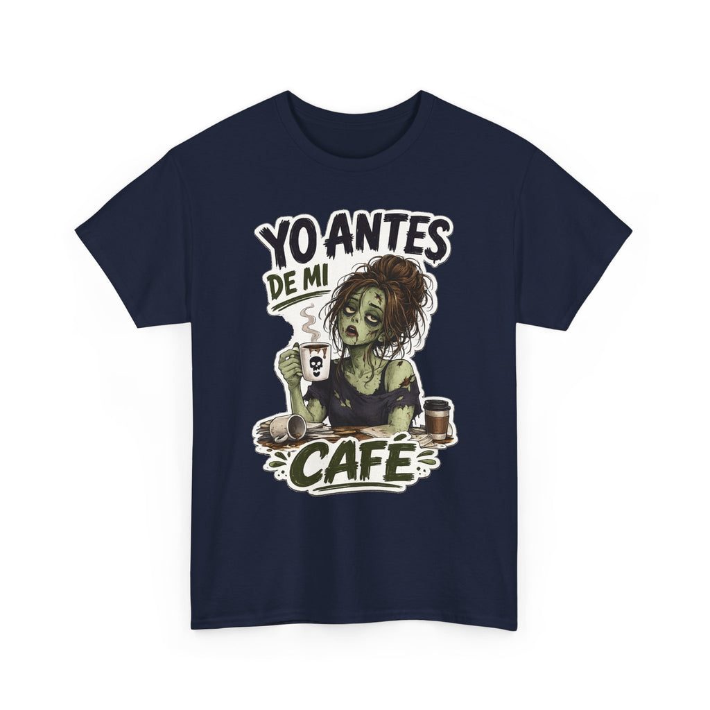 Camiseta "Antes de cafe chica" | Frase divertida