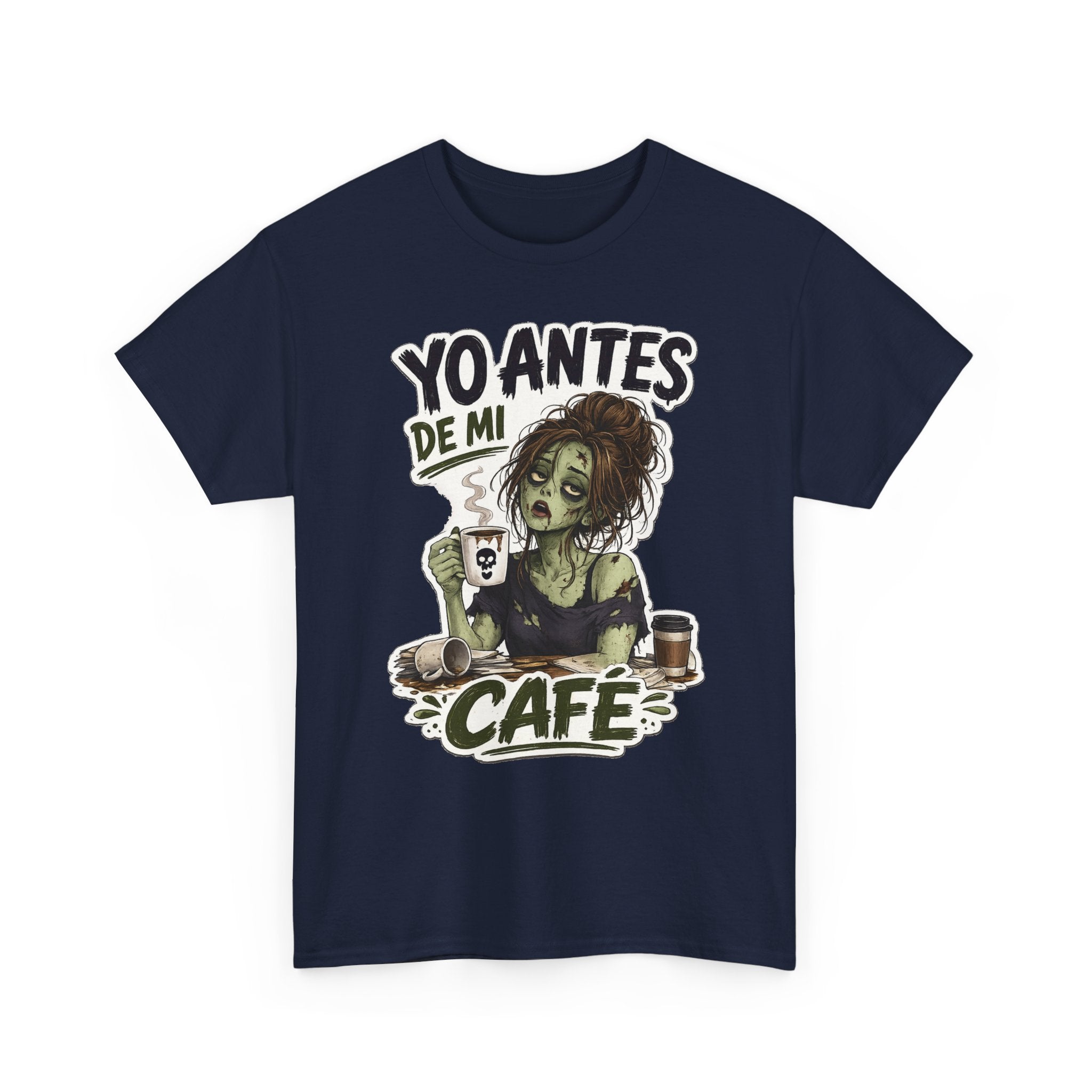 Camiseta "Antes de cafe chica" | Frase divertida