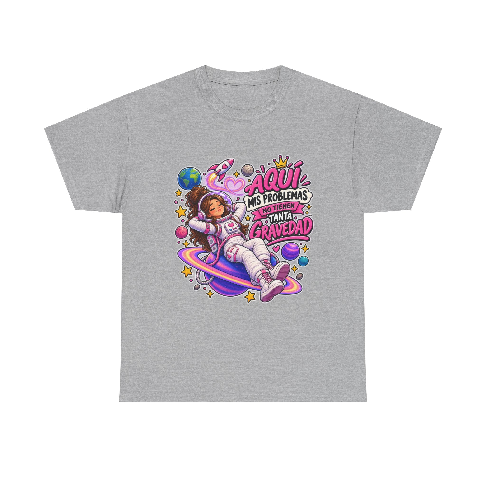 Camiseta "Problemas gravedad chica" | Frase divertida