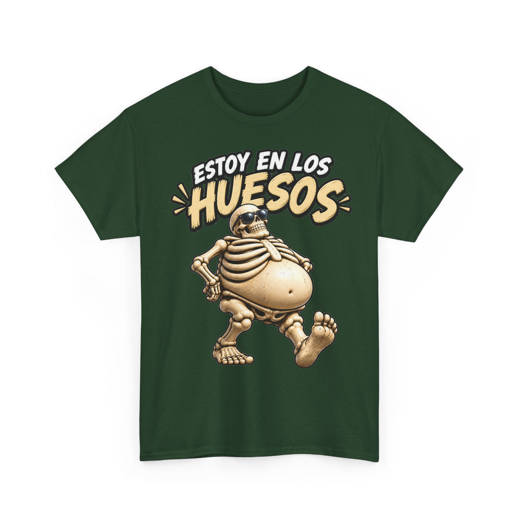 Camiseta "Estoy en los huesos anchos sfondo" | Frase divertida