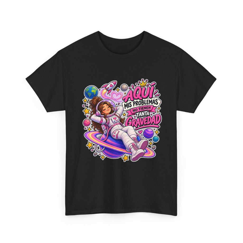 Camiseta "Problemas gravedad chica" | Frase divertida