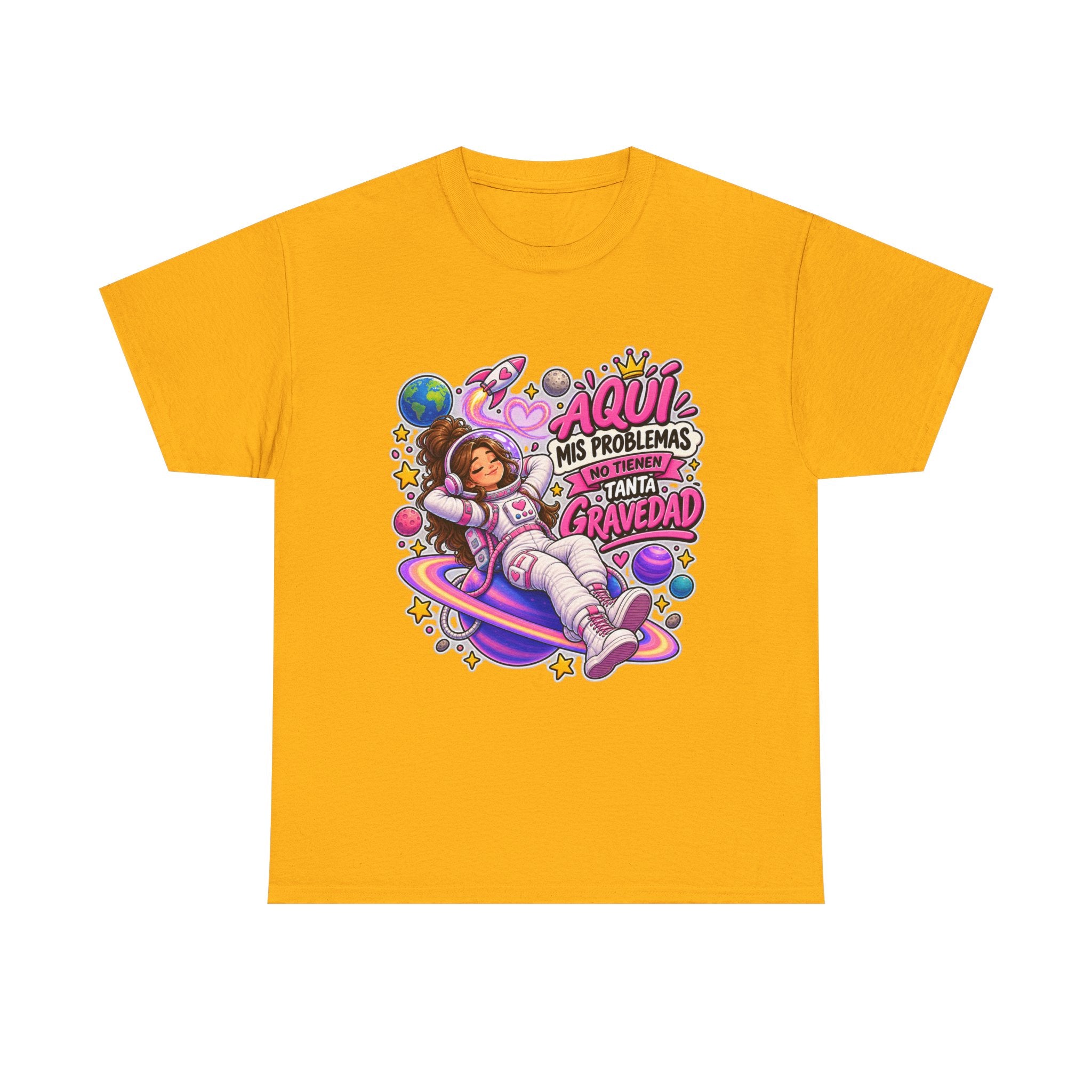 Camiseta "Problemas gravedad chica" | Frase divertida
