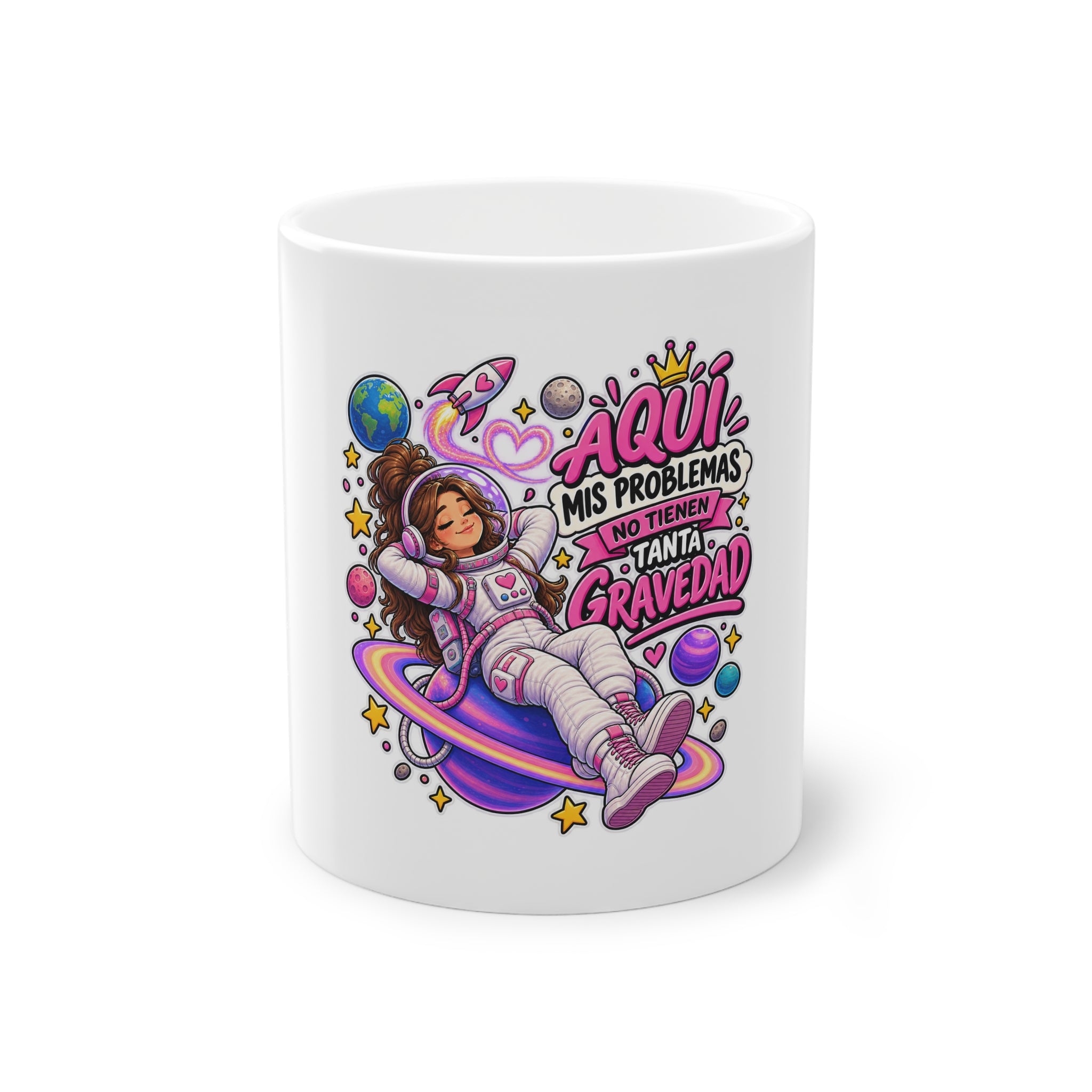 Taza "Problemas gravedad chica" | Regalo divertido