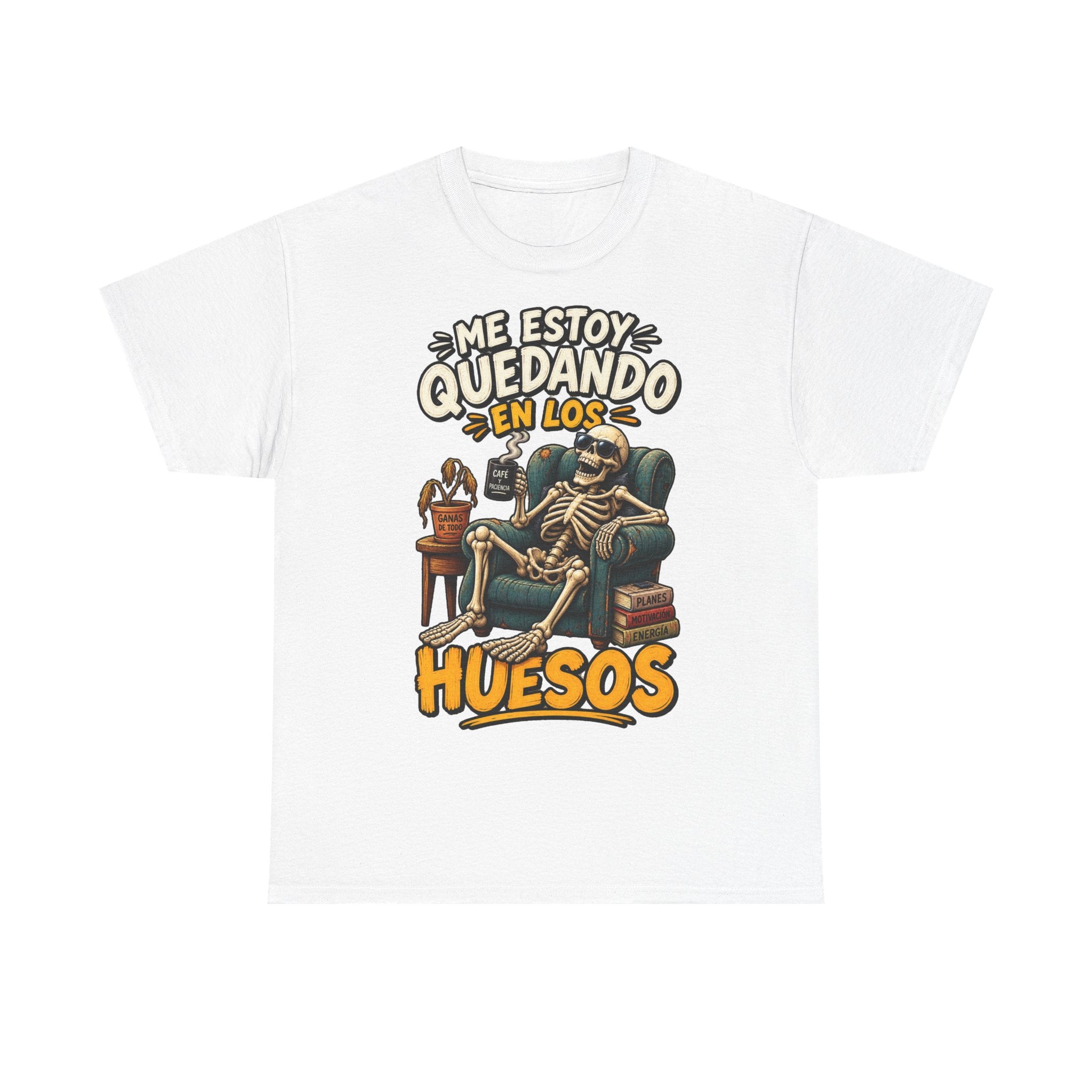 Camiseta "Quedando en los huesos" | Frase divertida