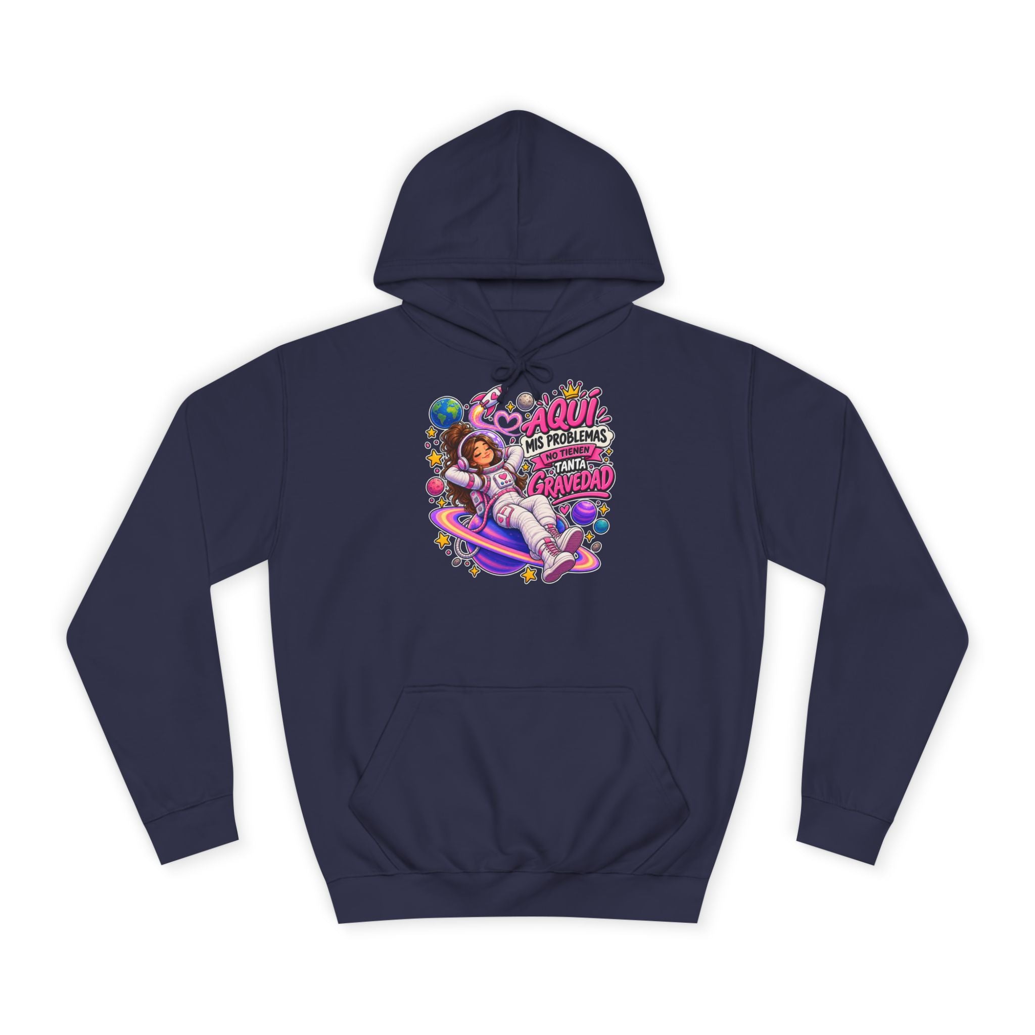 Sudadera "Problemas gravedad chica" | Humor con actitud
