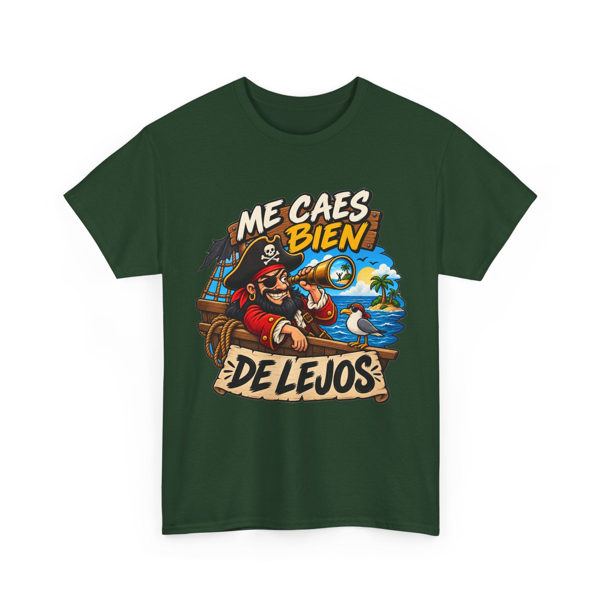 Camiseta "Caes bien de lejos" | Frase divertida