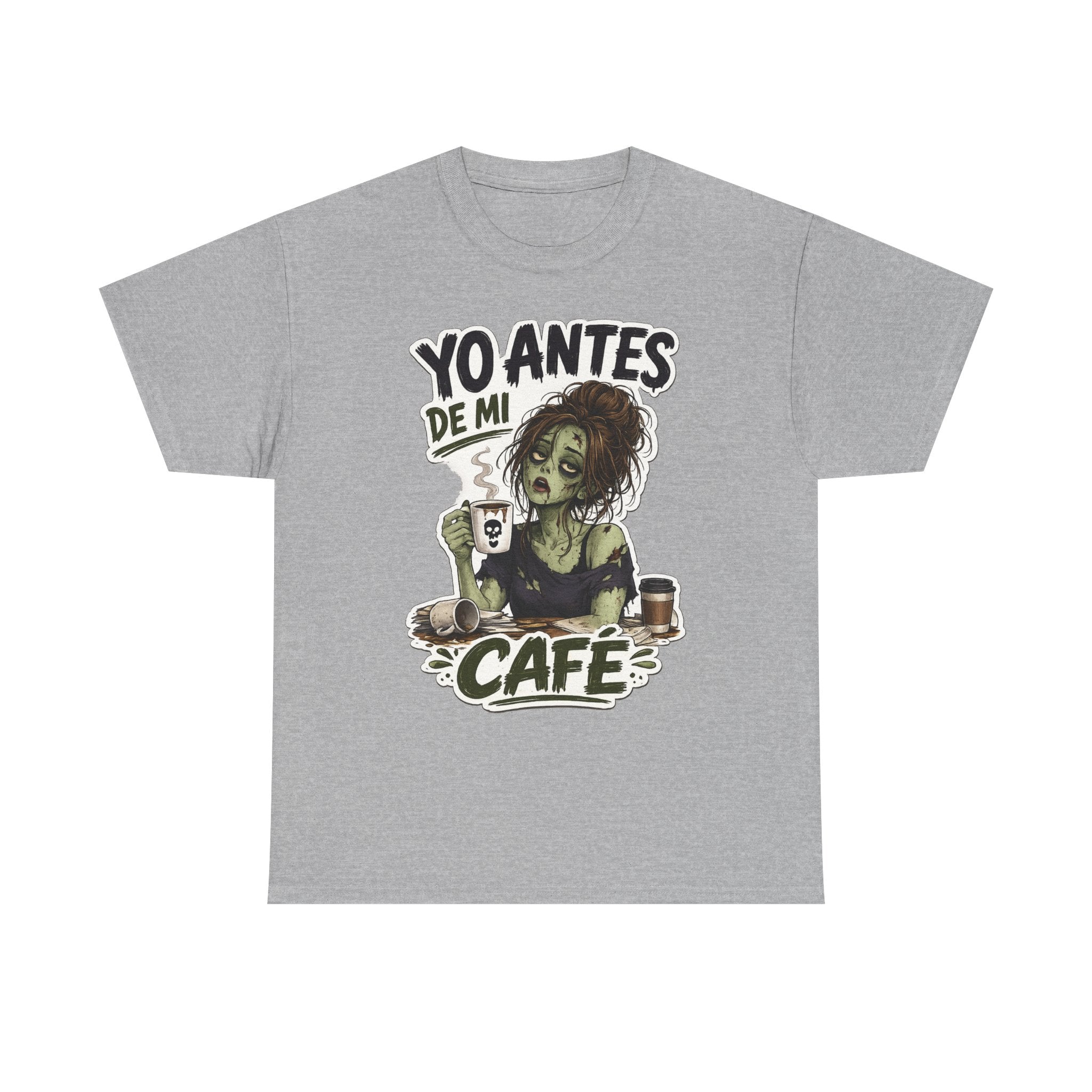 Camiseta "Antes de cafe chica" | Frase divertida